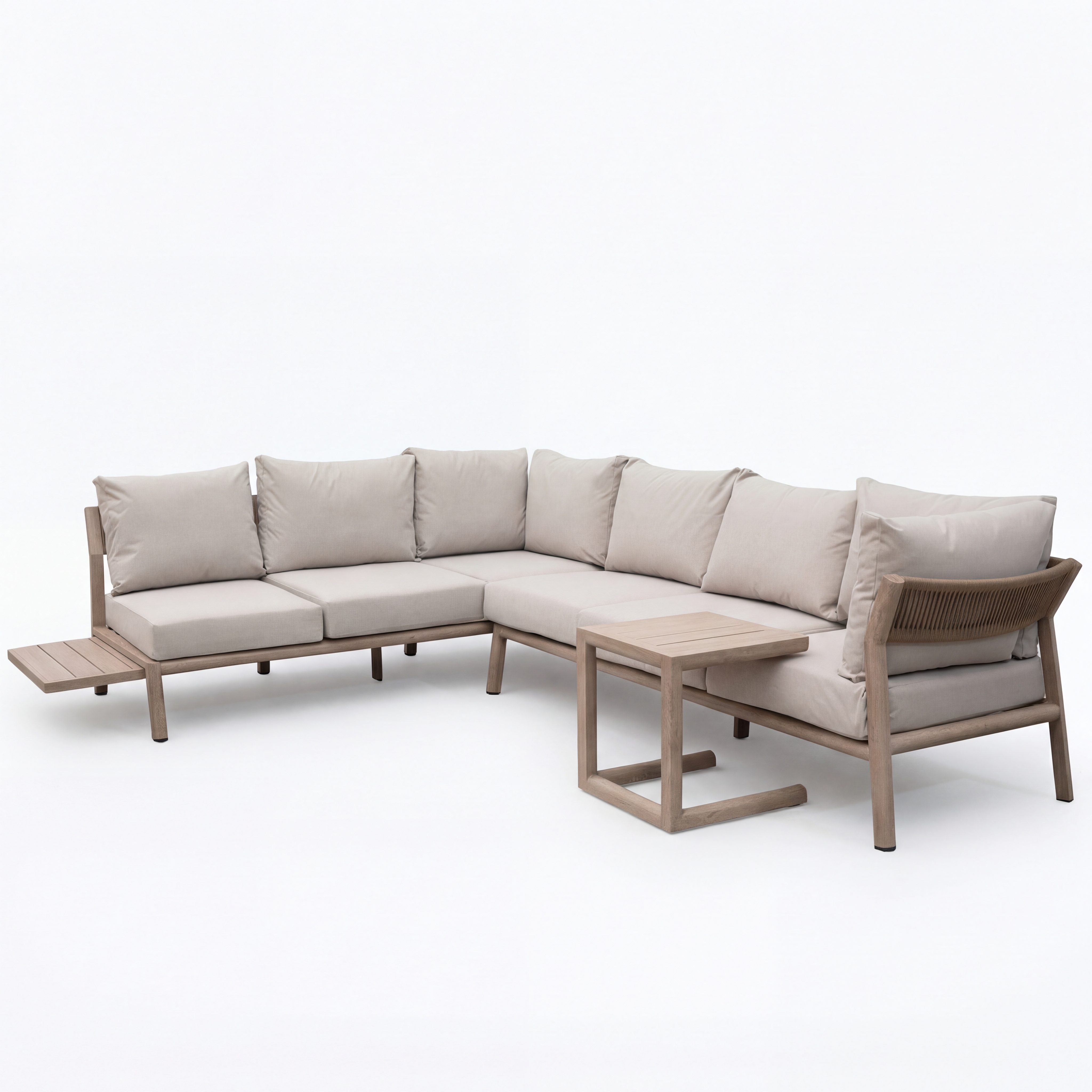 Nova - Eleanor Left Hand Platform Corner Sofa Lounging Set thumbnail 4