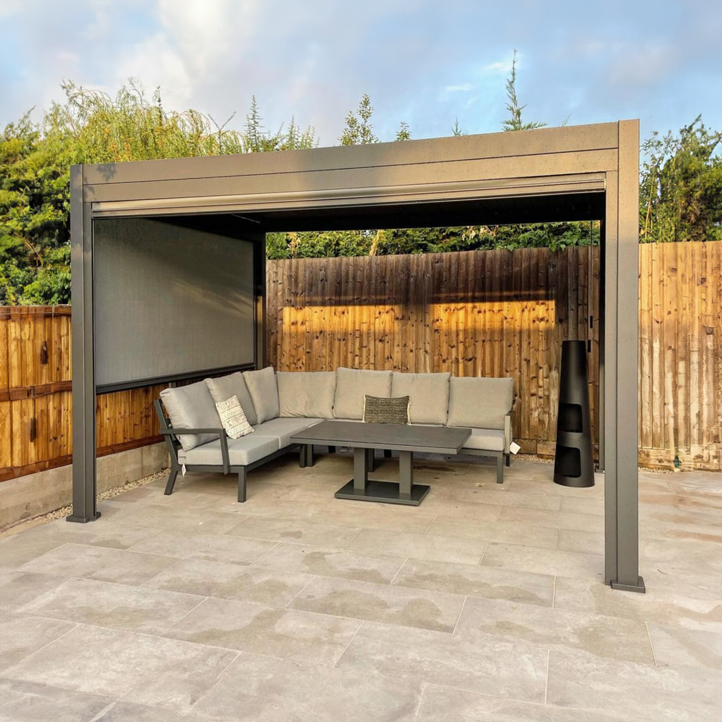 Nova - Titan Freestanding Aluminium Pergola - 4m x 3m Rectangular - Grey thumbnail 13