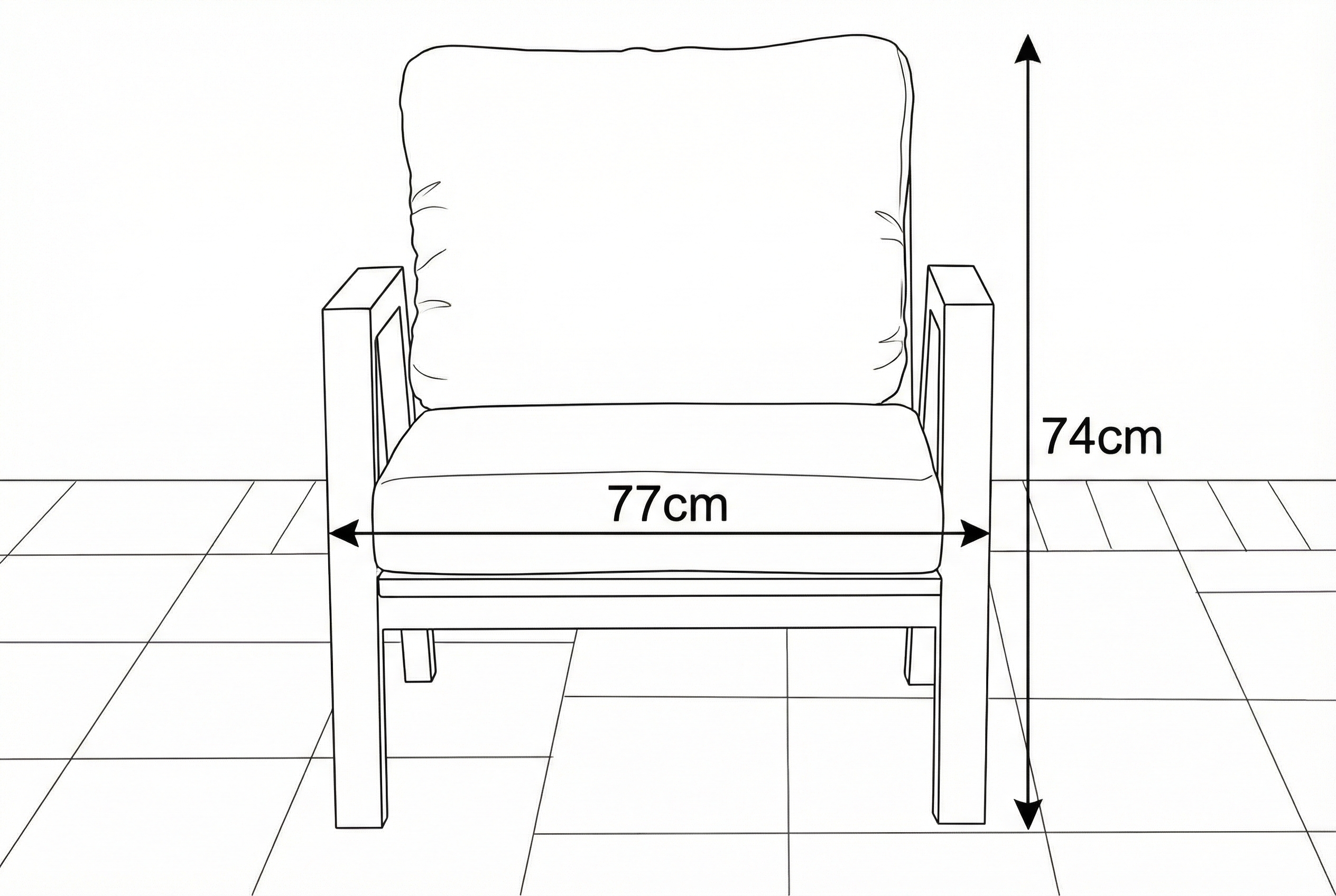 Nova - Phoenix Lounge Armchair - Pebble thumbnail 2