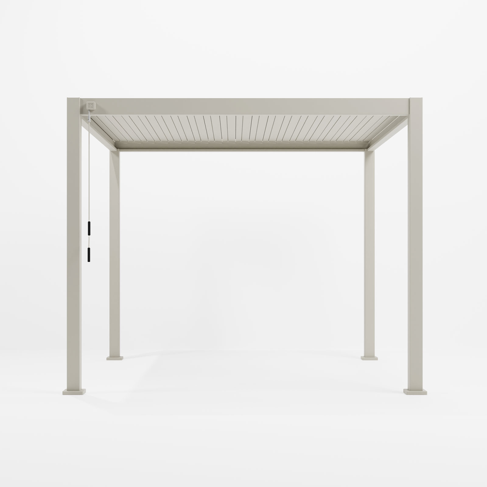 Nova - Titan Freestanding Aluminium Pergola - 3m x 3m Square - Pebble thumbnail 12