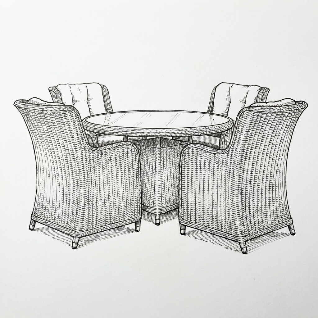 Nova - Avery 4 Seat Dining Set - 1.2m Round Table - Ash Grey thumbnail 4