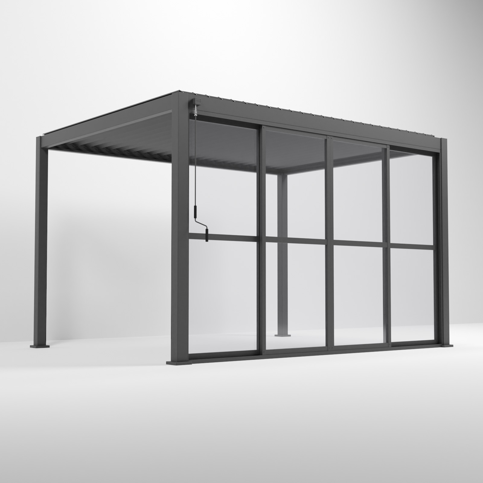 Nova - Titan Clear Sliding Doors - 4m - Grey