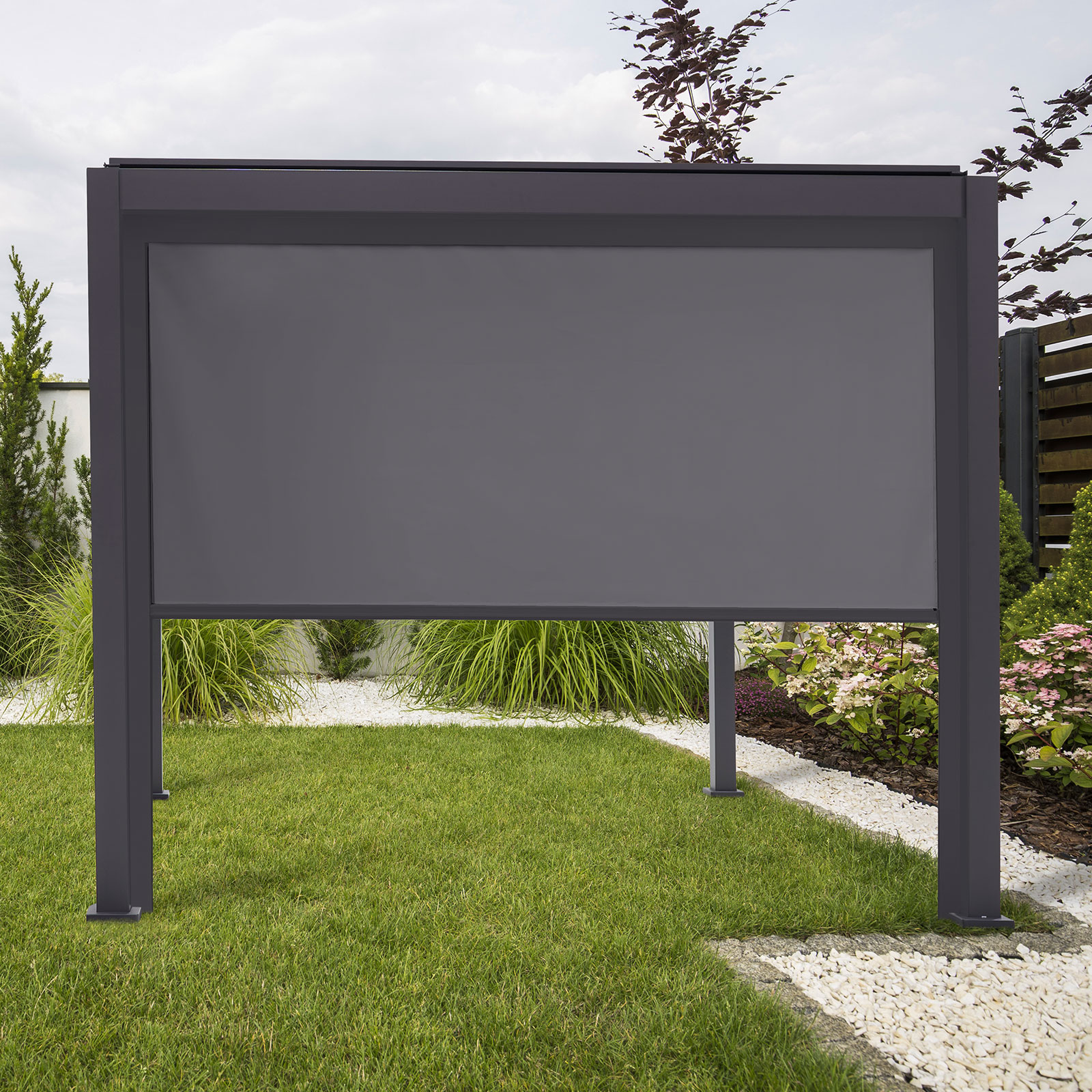 Nova - Titan Pergola Pull Down Screen - 3m - Grey thumbnail 5