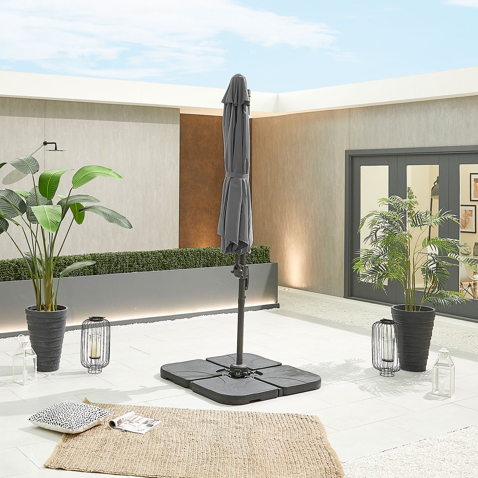 Nova - Apollo Cantilever Parasol - 3m Round - Grey thumbnail 5