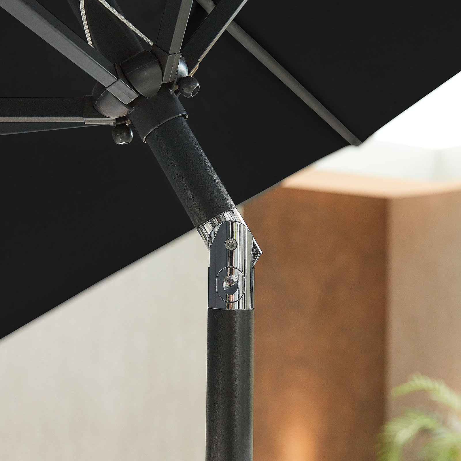 Nova - Antigua Aluminium Parasol - 3m x 2m Rectangular - Black thumbnail 8