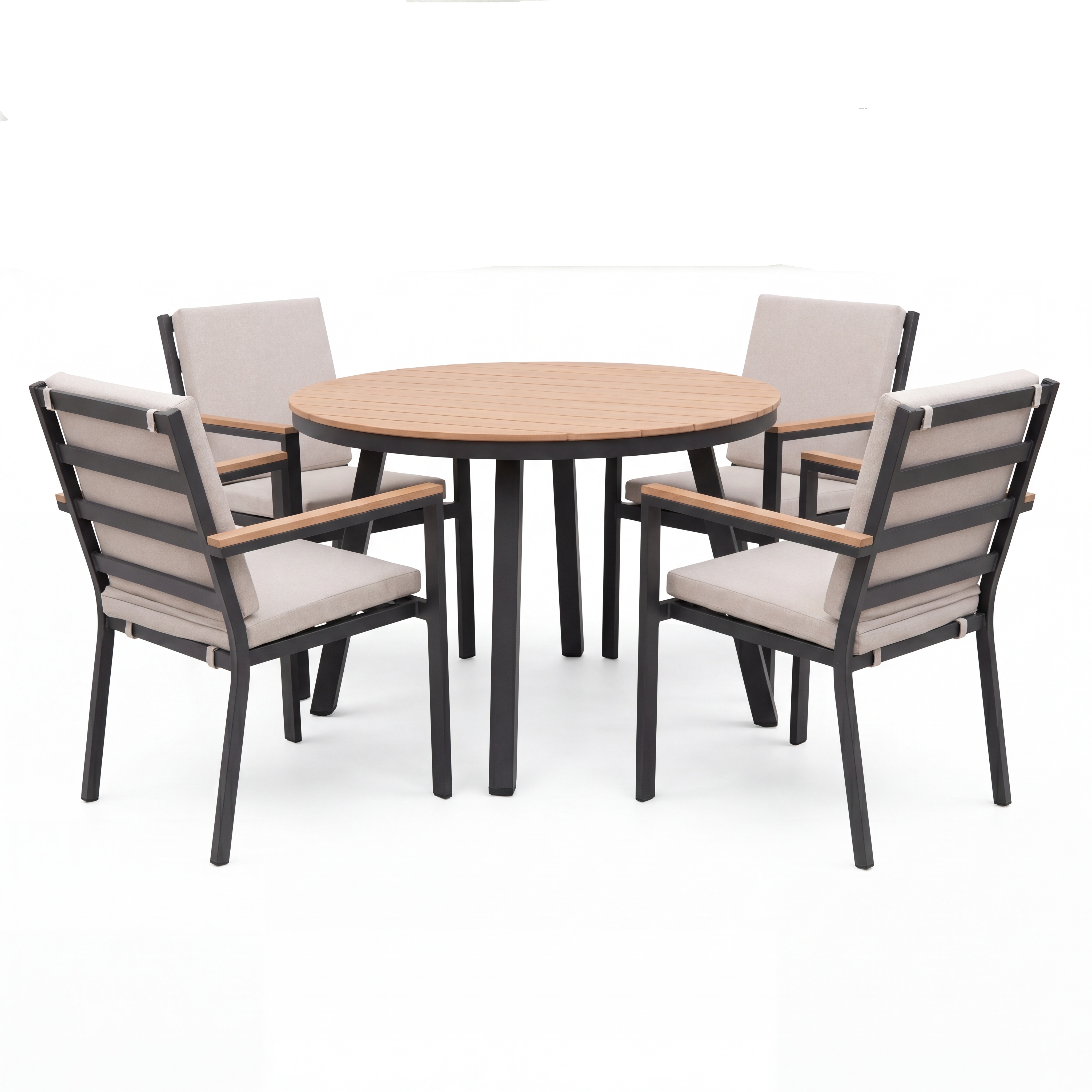 Nova - Heidi 4 Seat Dining Set - 1.1m Round Table thumbnail 3