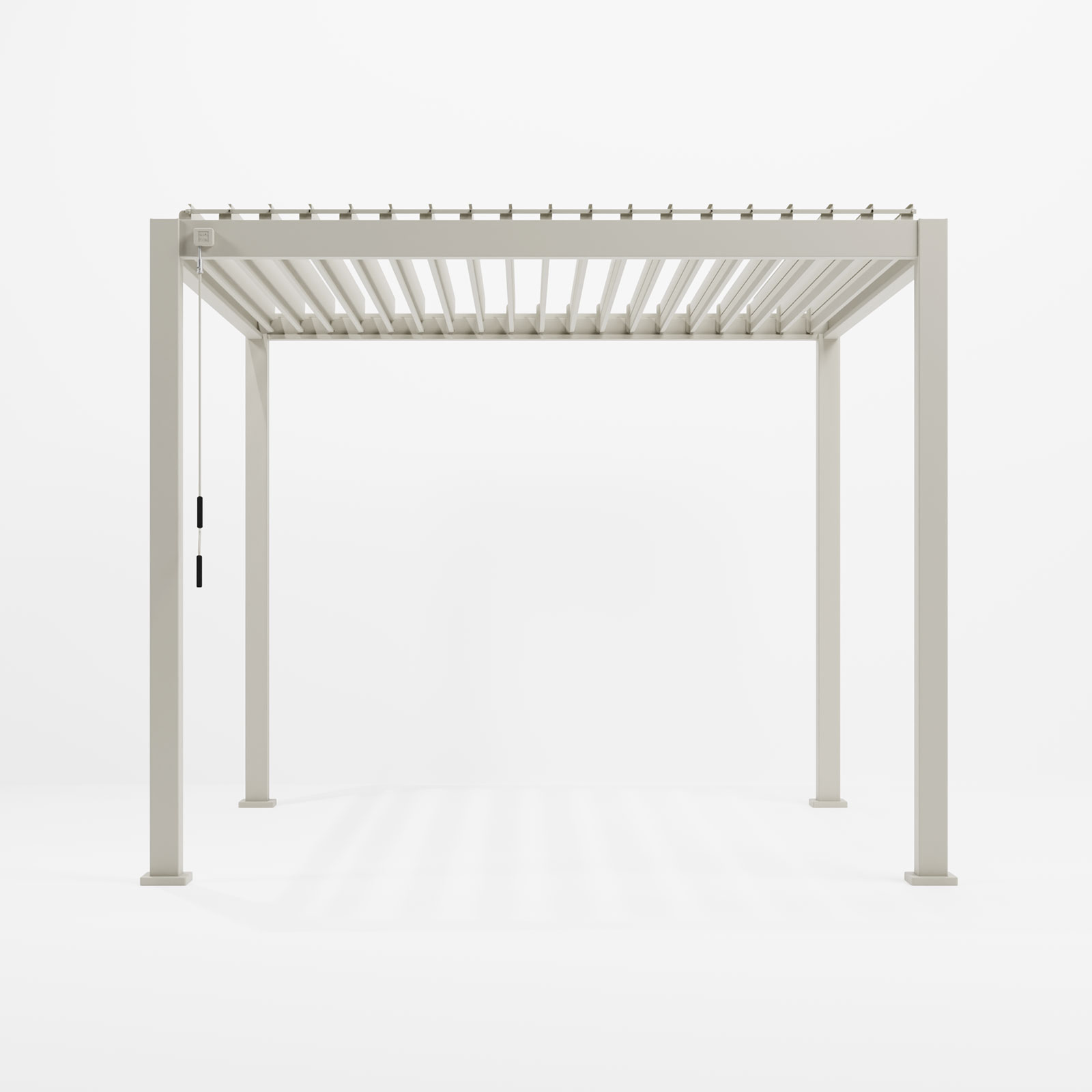 Nova - Titan Freestanding Aluminium Pergola - 3m x 3m Square - Pebble thumbnail 10