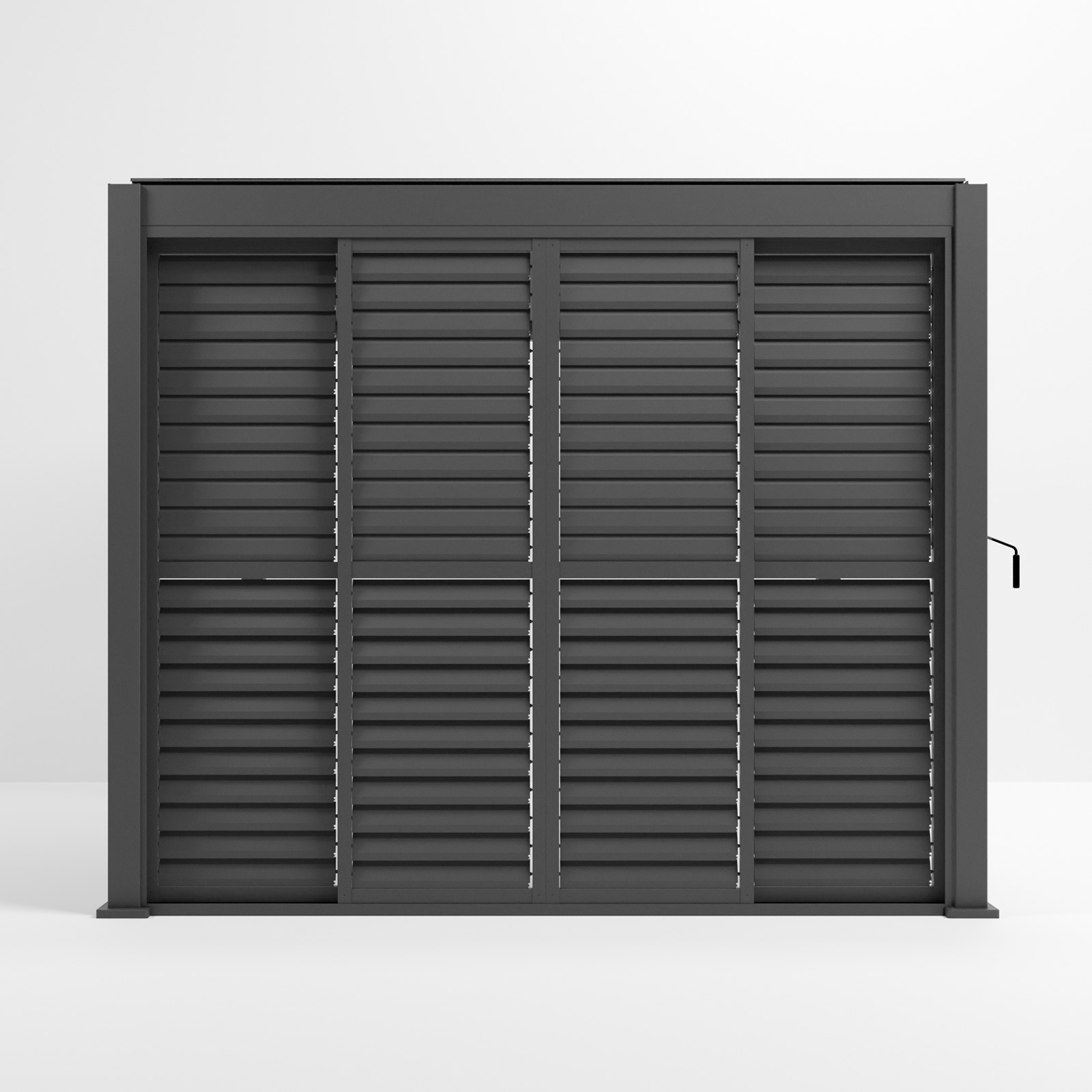 Nova - Titan Louver Sliding Doors - 3m - Grey thumbnail 4