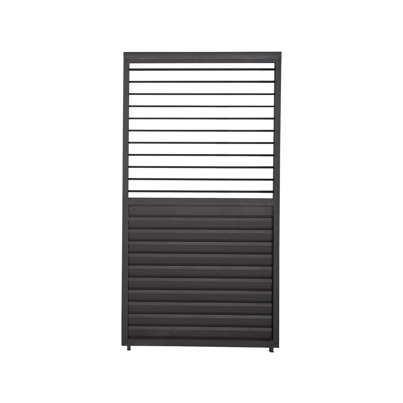 Nova - Titan 1m Aluminium Side Wall With Adjustable Louvres for 3m Titan Pergola - Grey thumbnail 2