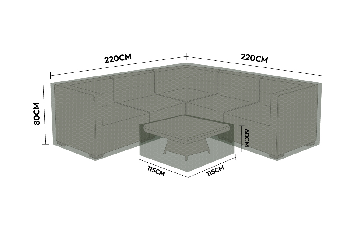 Protex - Cover Pack for Large Regular Corner Sofa Dining Set thumbnail 2