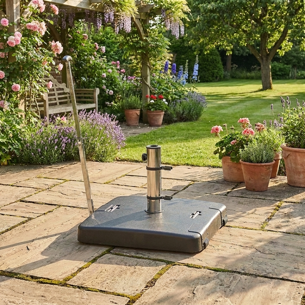 Nova - Parasol Base - 50kg - Concrete with Handles thumbnail 4