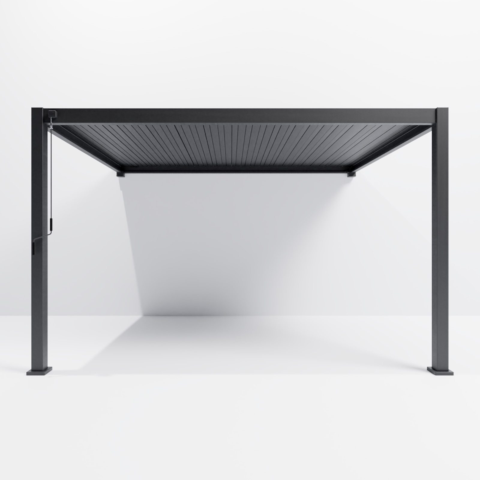 Nova - Titan Aluminium Wall Mounted Pergola - 4m x 3m Rectangular - Grey thumbnail 6