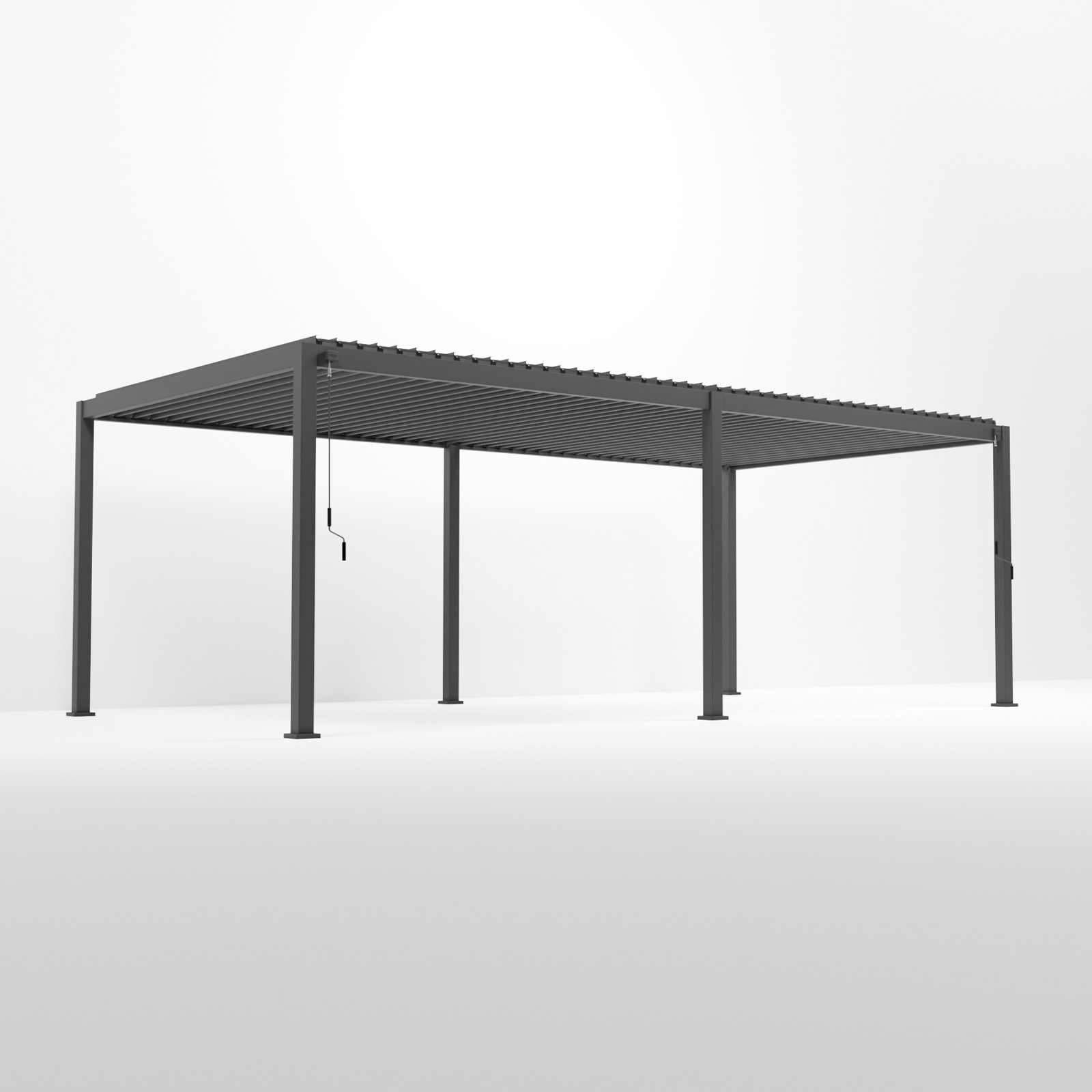 Nova - Titan Freestanding Aluminium Pergola - 7.2m x 3.6m Rectangular - Grey thumbnail 9