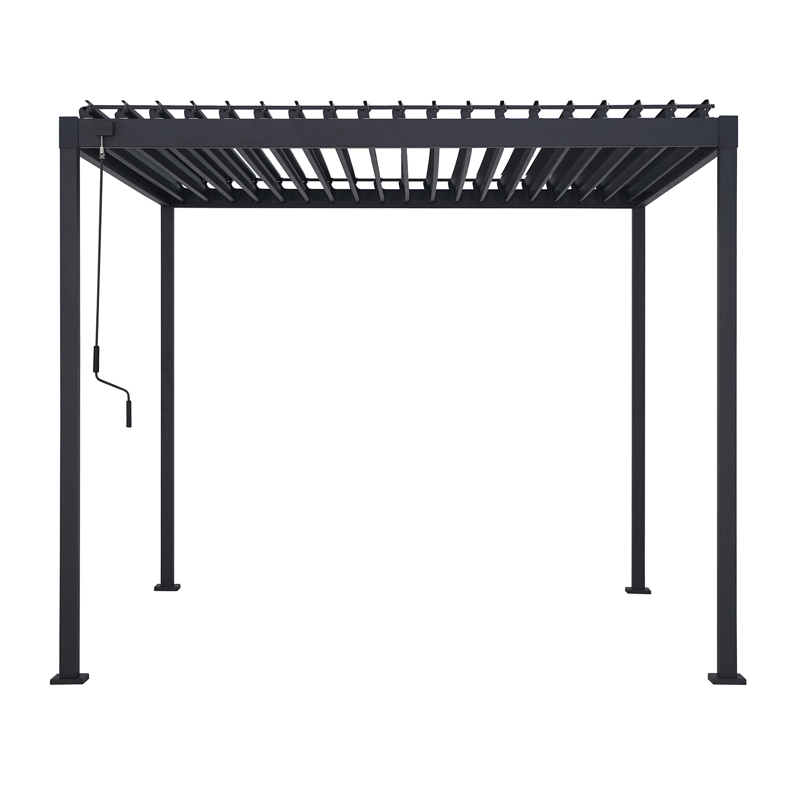 Nova - Luna Pergola - 3m x 3m Square - Grey thumbnail 5