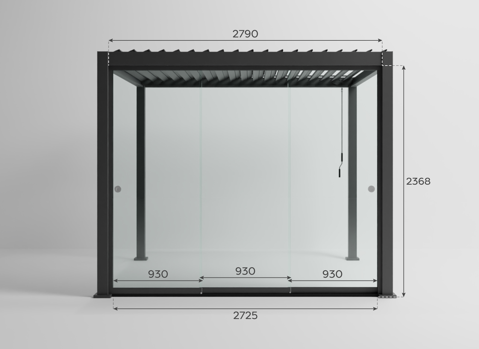 Nova - Titan 3.0M Glass Sliding Doors Pack - Pebble thumbnail 6