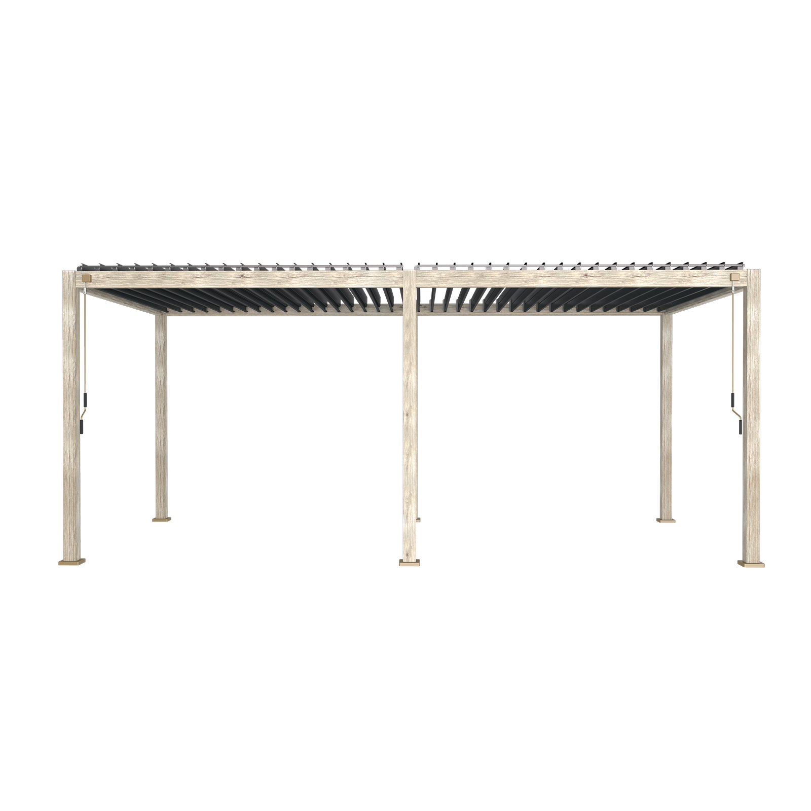 Nova - Titan Freestanding Aluminium Pergola - 6m x 3m Rectangular - Wood Look thumbnail 3
