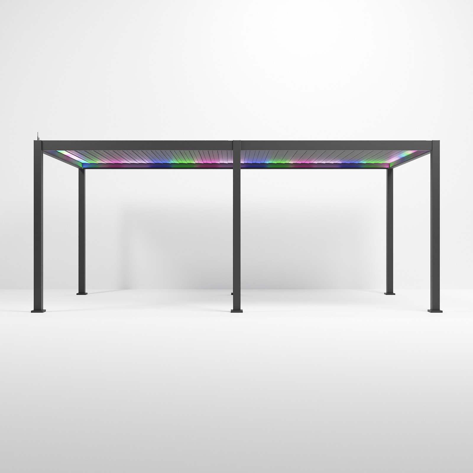 Nova - Titan LED Freestanding Aluminium Pergola - 6m x 3m Rectangular - Grey thumbnail 15