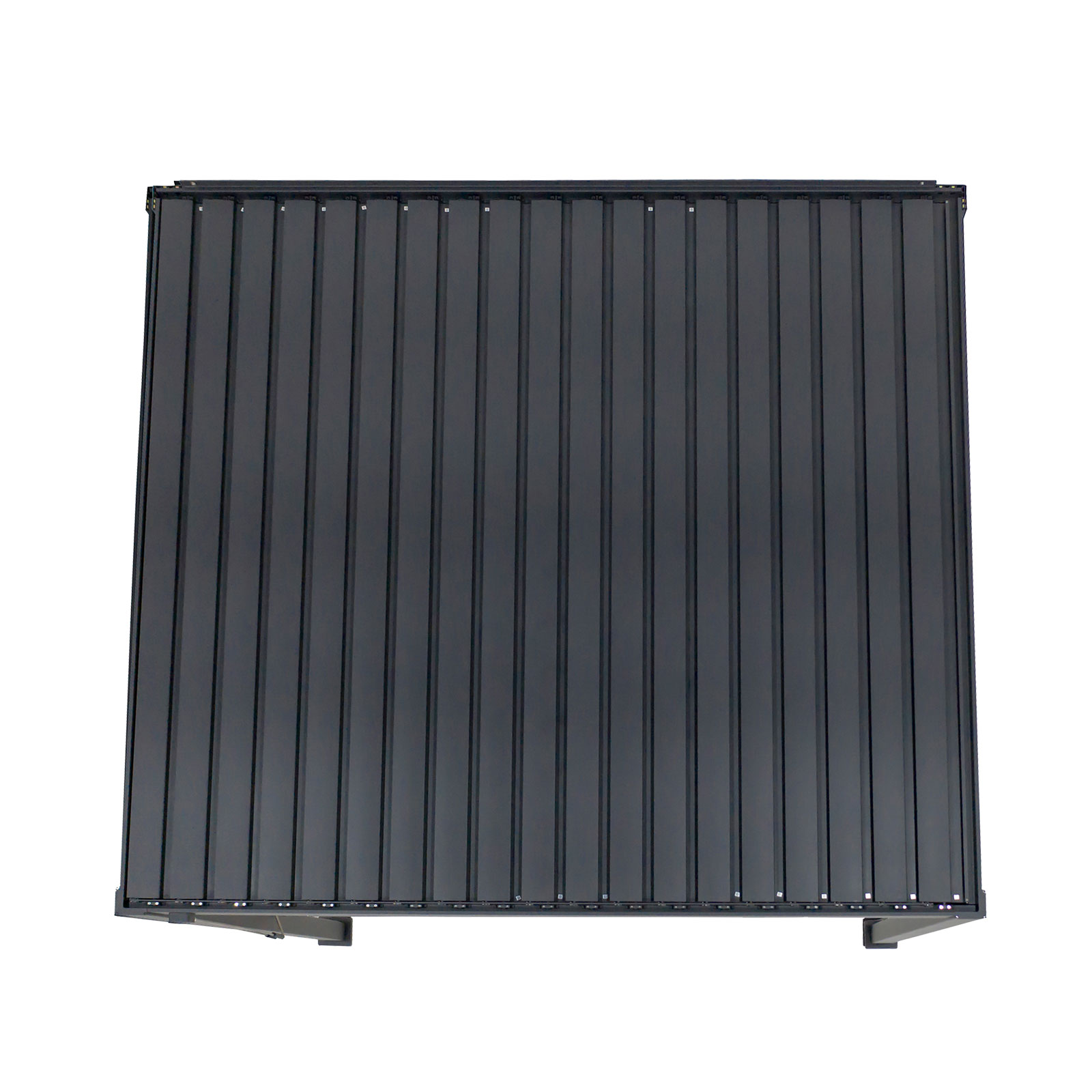 Nova - Titan Aluminium Wall Mounted Pergola - 3m Square - Grey thumbnail 5