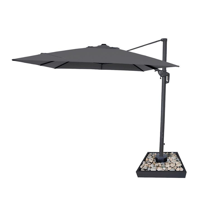 Nova - Galaxy Grey Frame LED Cantilever Parasol - 4m x 3m Rectangular - Grey thumbnail 5