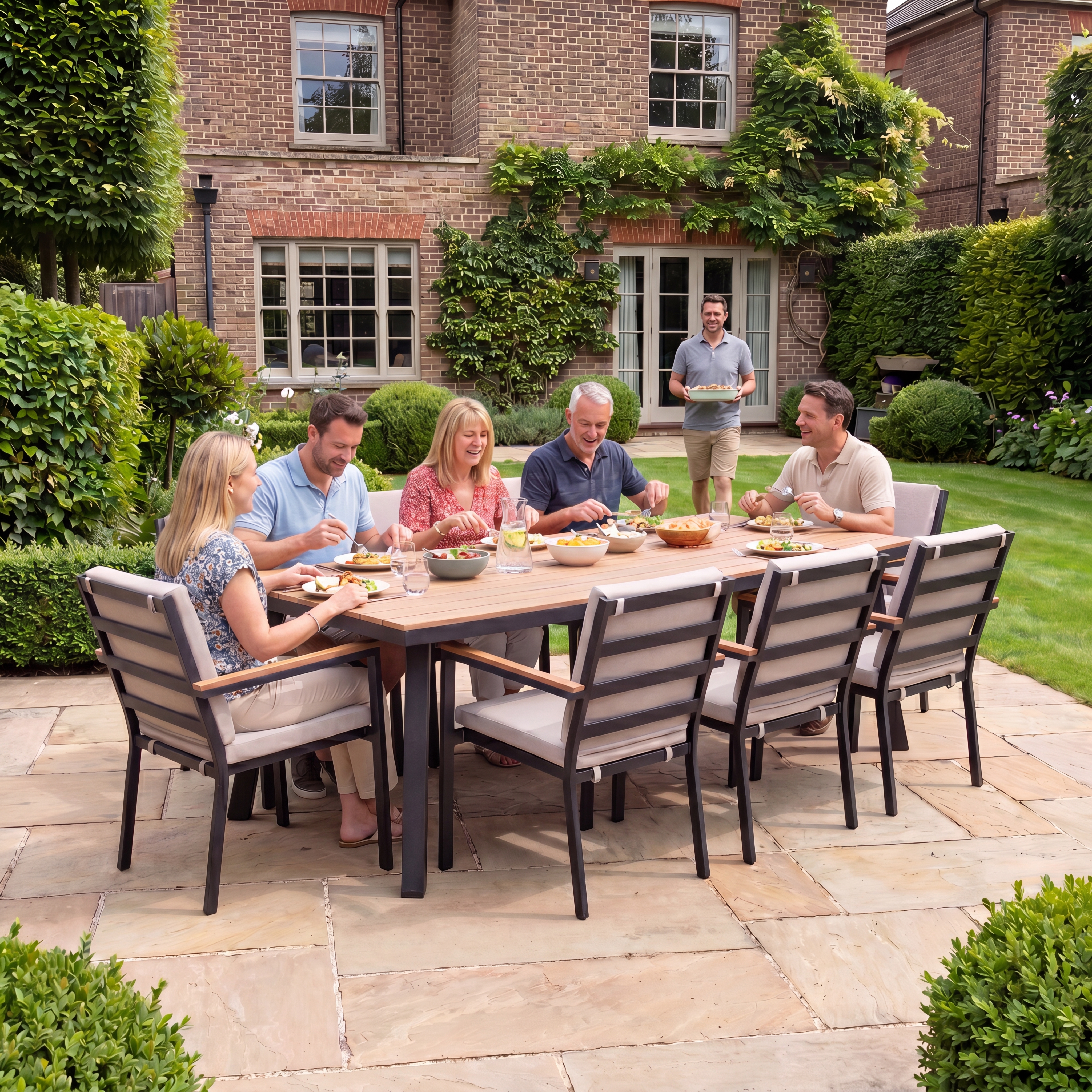 Nova - Heidi 8 Seat Dining Set - 2.2 x 1.0m Rectangular Table thumbnail 2
