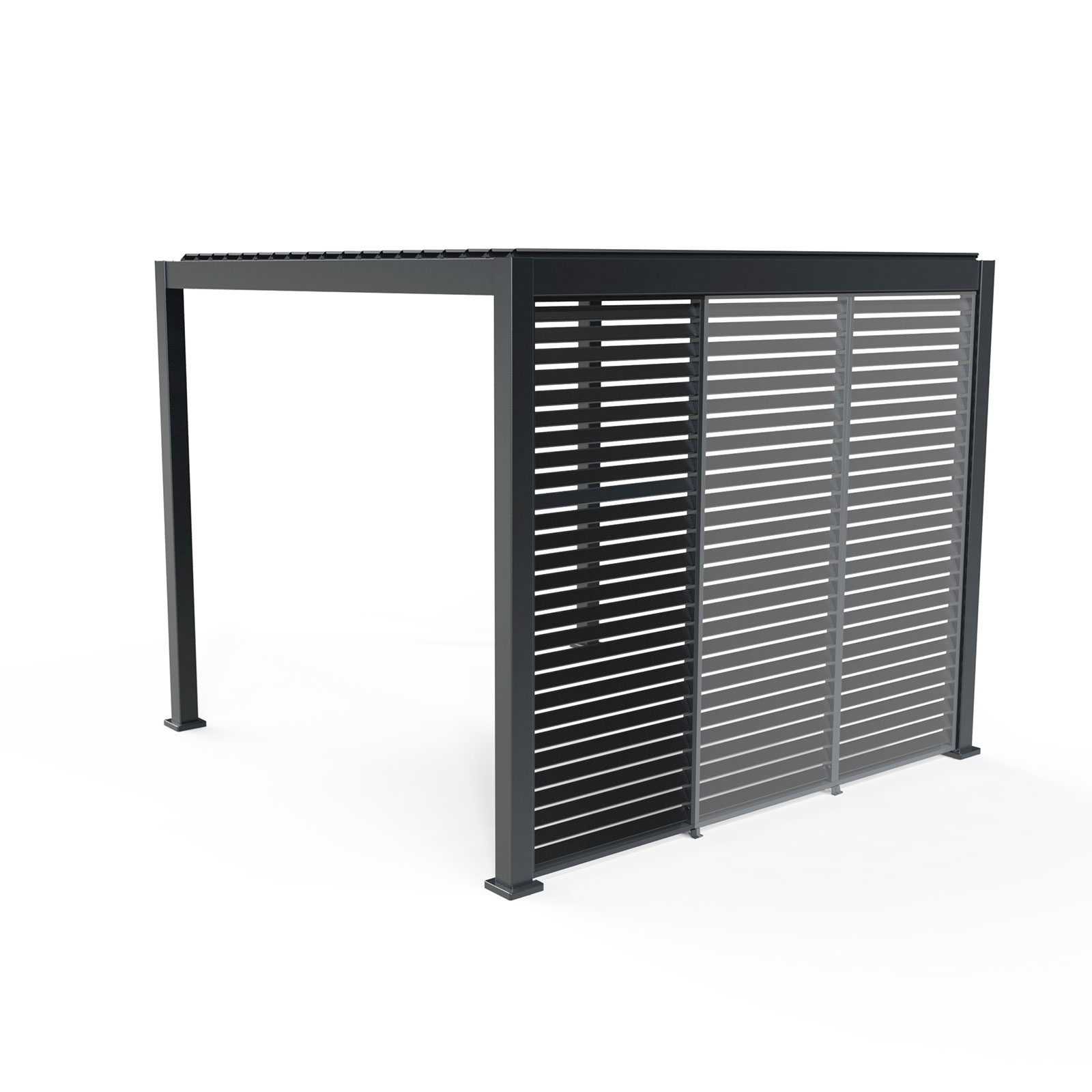 Nova - Titan Pergola Side Wall - 1m - Grey thumbnail 8