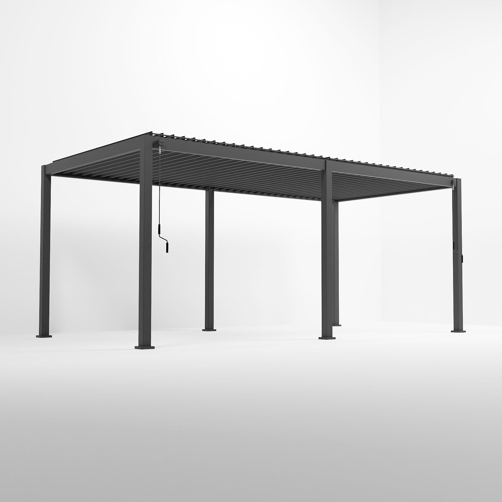 Nova - Titan Freestanding Aluminium Pergola - 6m x 3.6m Rectangular - Grey thumbnail 1