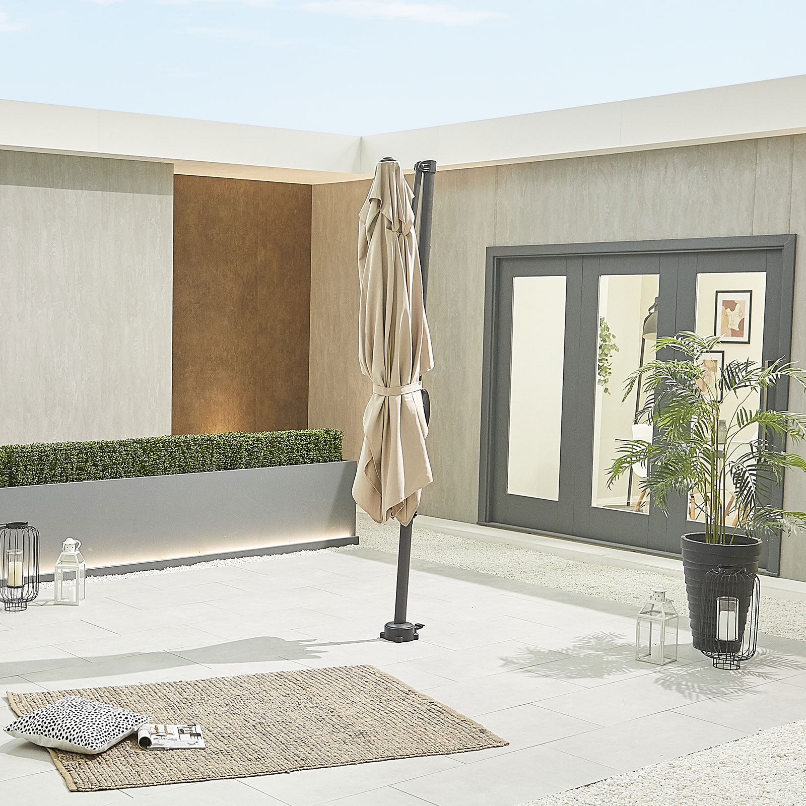 Nova - Apollo Cantilever Parasol - 3m x 2m Rectangular - Beige thumbnail 8