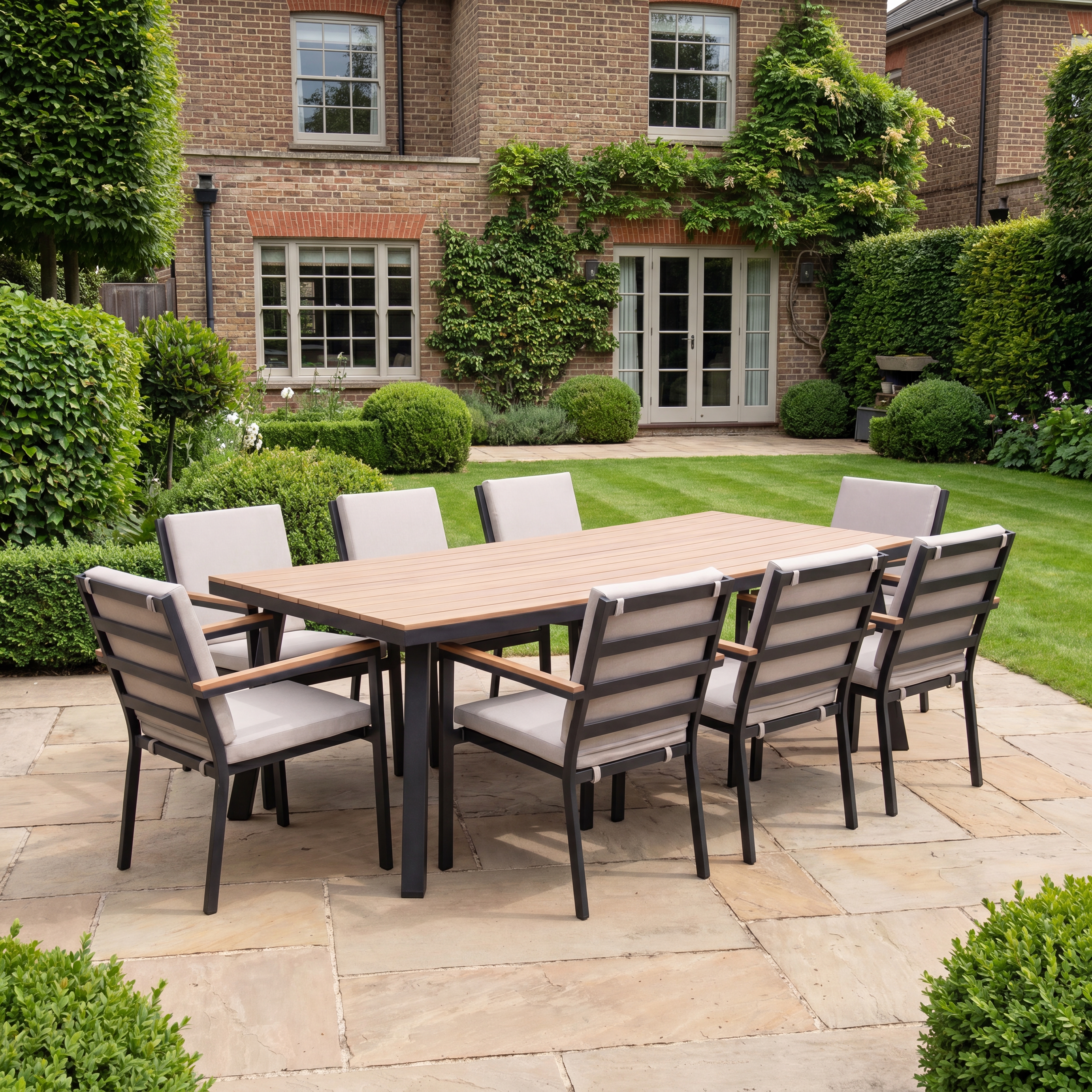 Nova - Heidi 8 Seat Dining Set - 2.2 x 1.0m Rectangular Table thumbnail 1