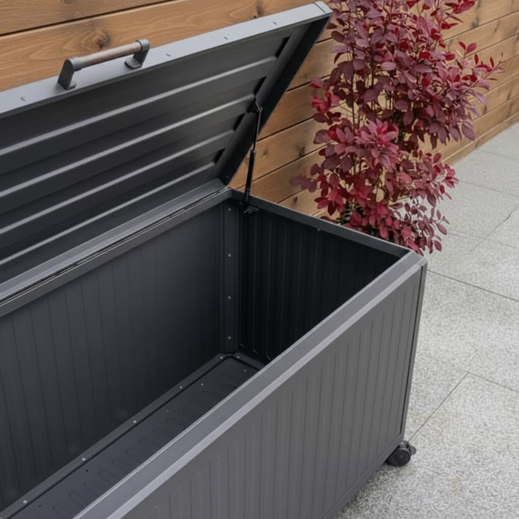 Nova - Medium Aluminium Storage Box - Grey thumbnail 3