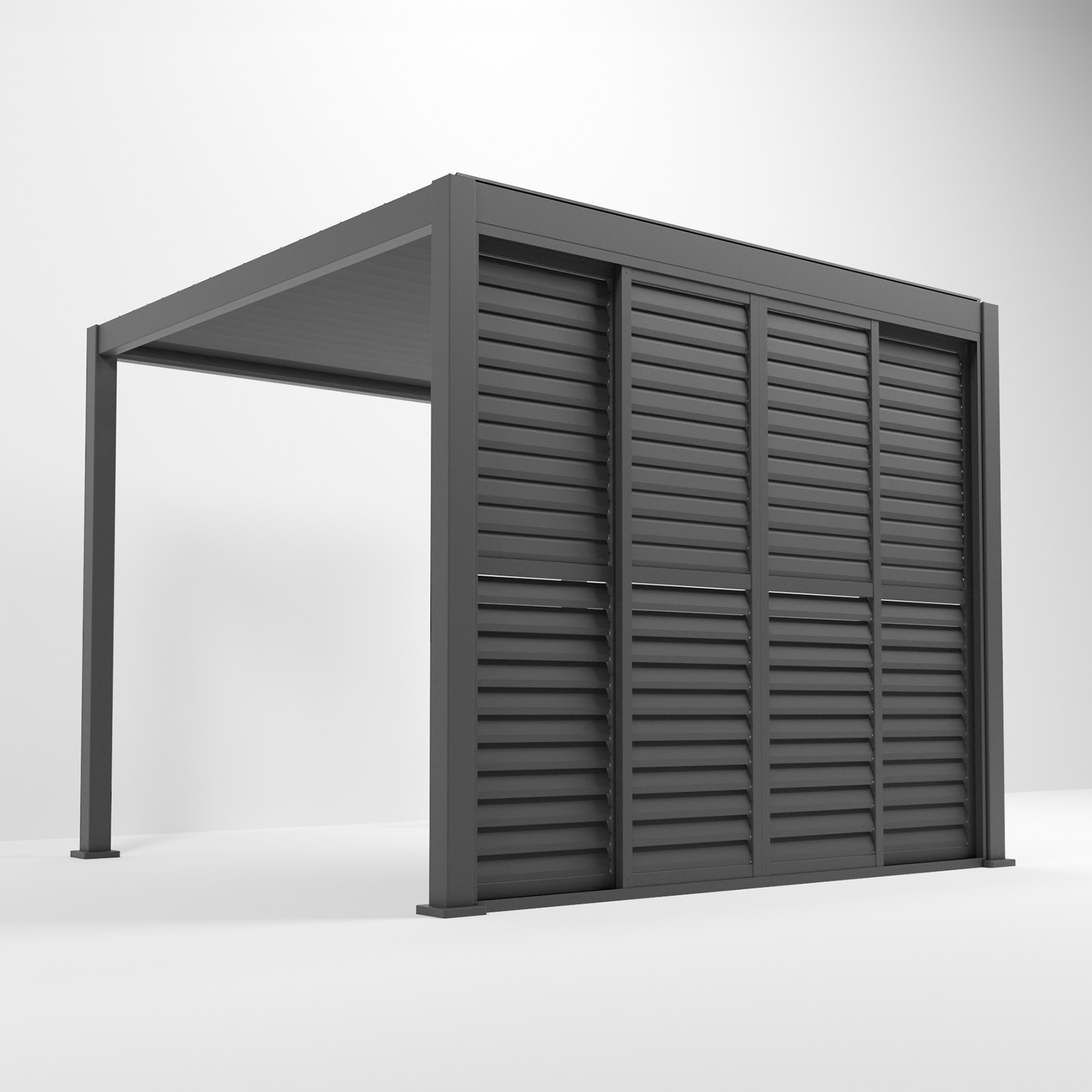 Nova - Titan Louver Sliding Doors - 3m - Grey thumbnail 6