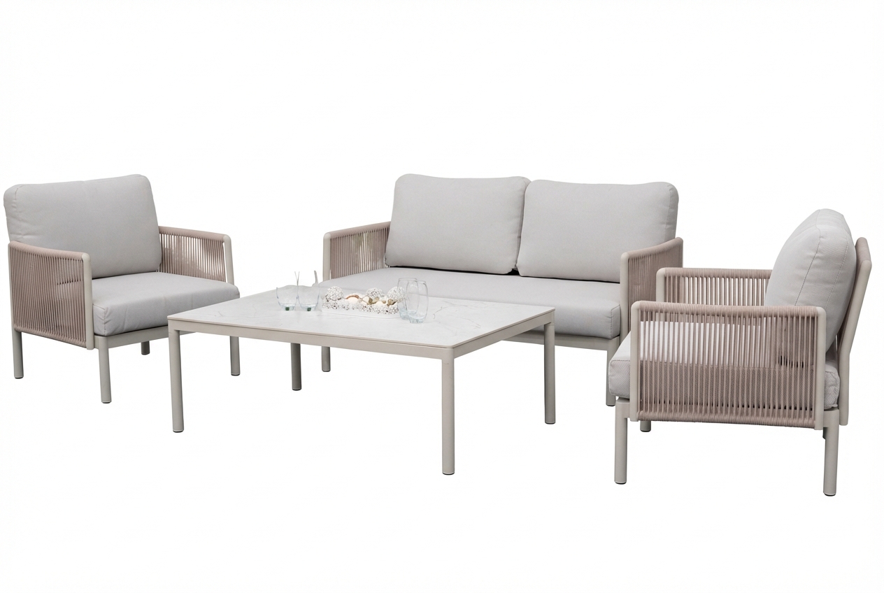 Nova - Hayden 2 Seater Sofa Lounging Set with Rectangular Coffee Table thumbnail 4
