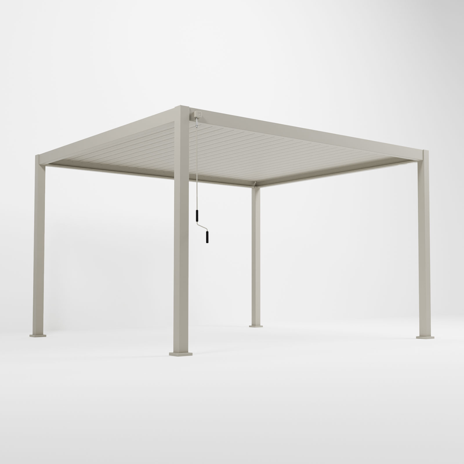 Nova - Titan Freestanding Aluminium Pergola - 4m x 3.6m Rectangular - Pebble thumbnail 4