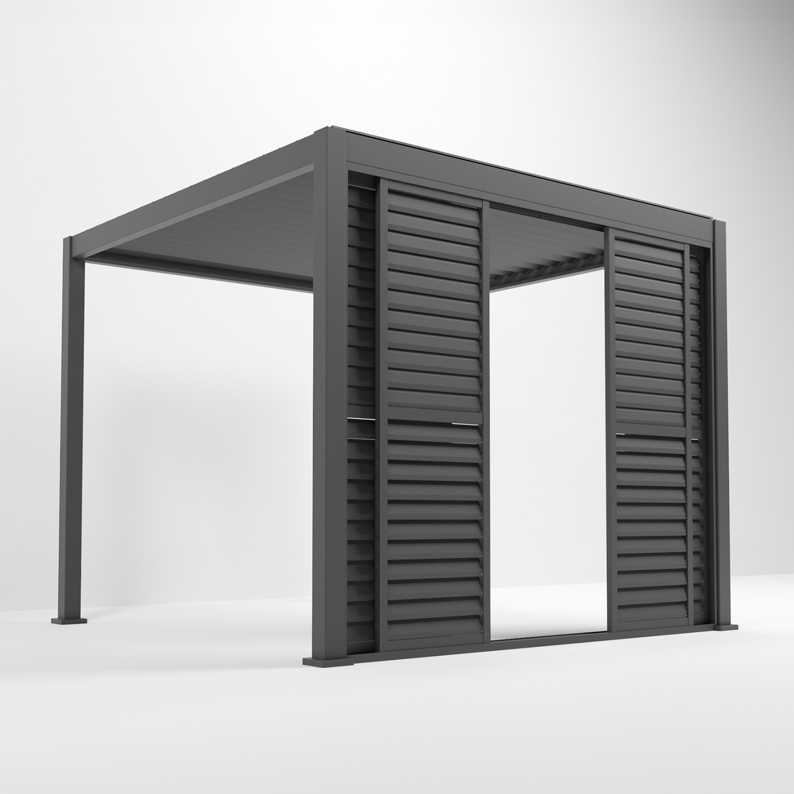 Nova - Titan Louver Sliding Doors - 3m - Grey thumbnail 3