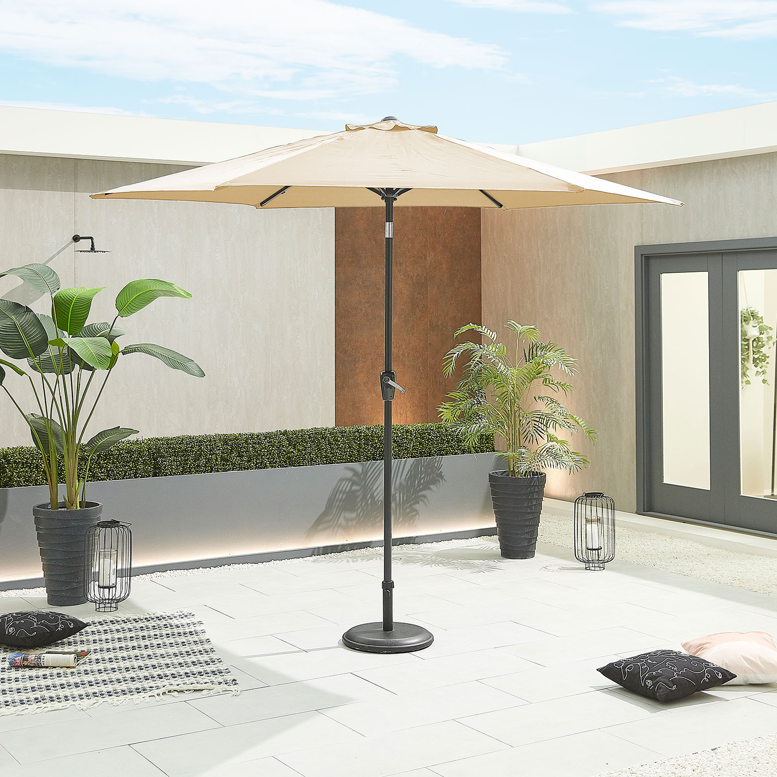 Nova - Antigua Aluminium Parasol - 3m Round - Beige thumbnail 1