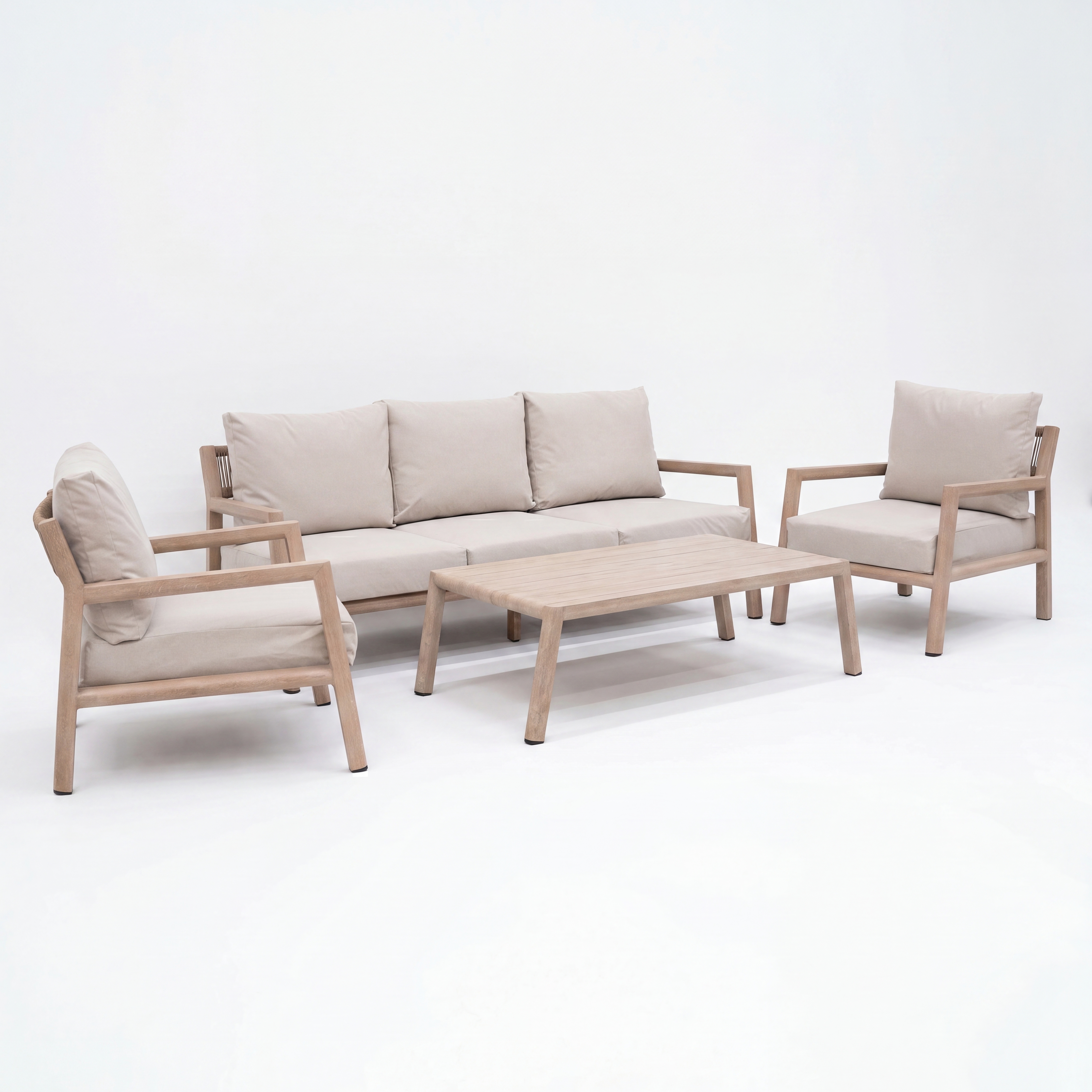 Nova - Eleanor 3 Seater Sofa Lounging Set with Rectangular Coffee Table thumbnail 4