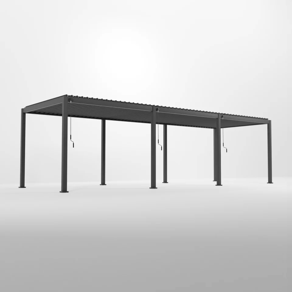 Nova - Titan Freestanding Aluminium Pergola - 9.0m x 3.0m Rectangular - Grey thumbnail 2