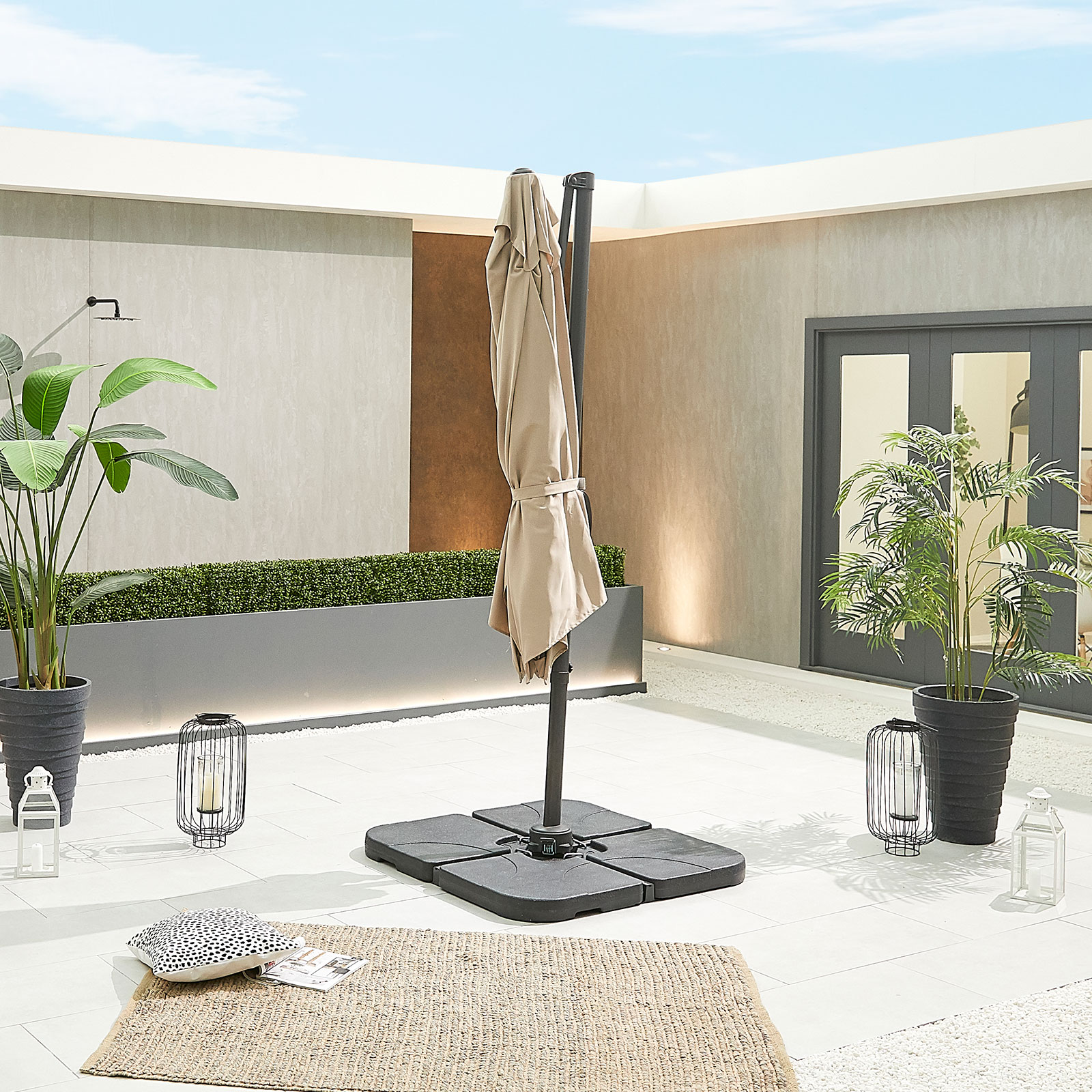 Nova - Apollo Cantilever Parasol - 3m x 2m Rectangular - Beige thumbnail 5