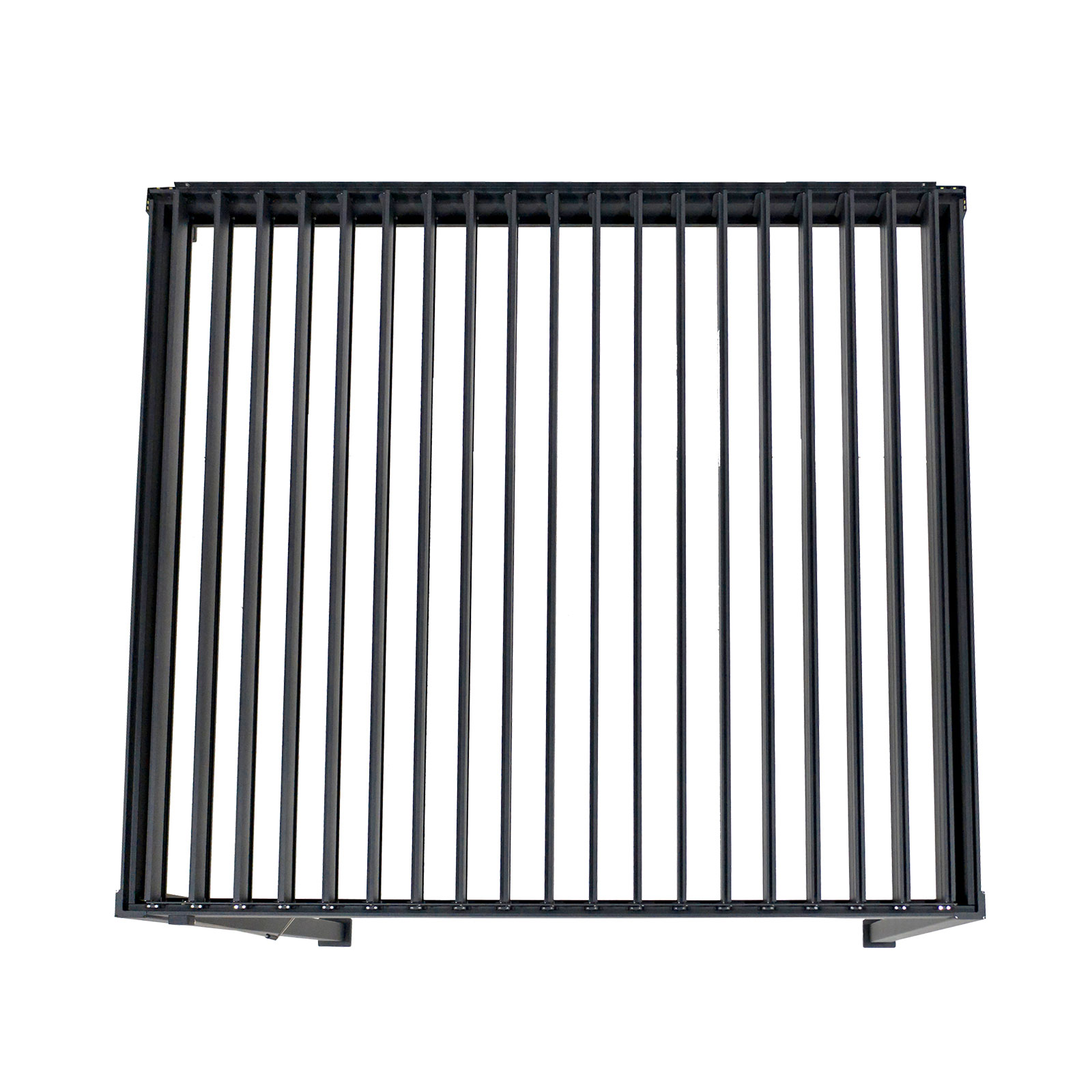 Nova - Titan Aluminium Wall Mounted Pergola - 3m Square - Grey thumbnail 6