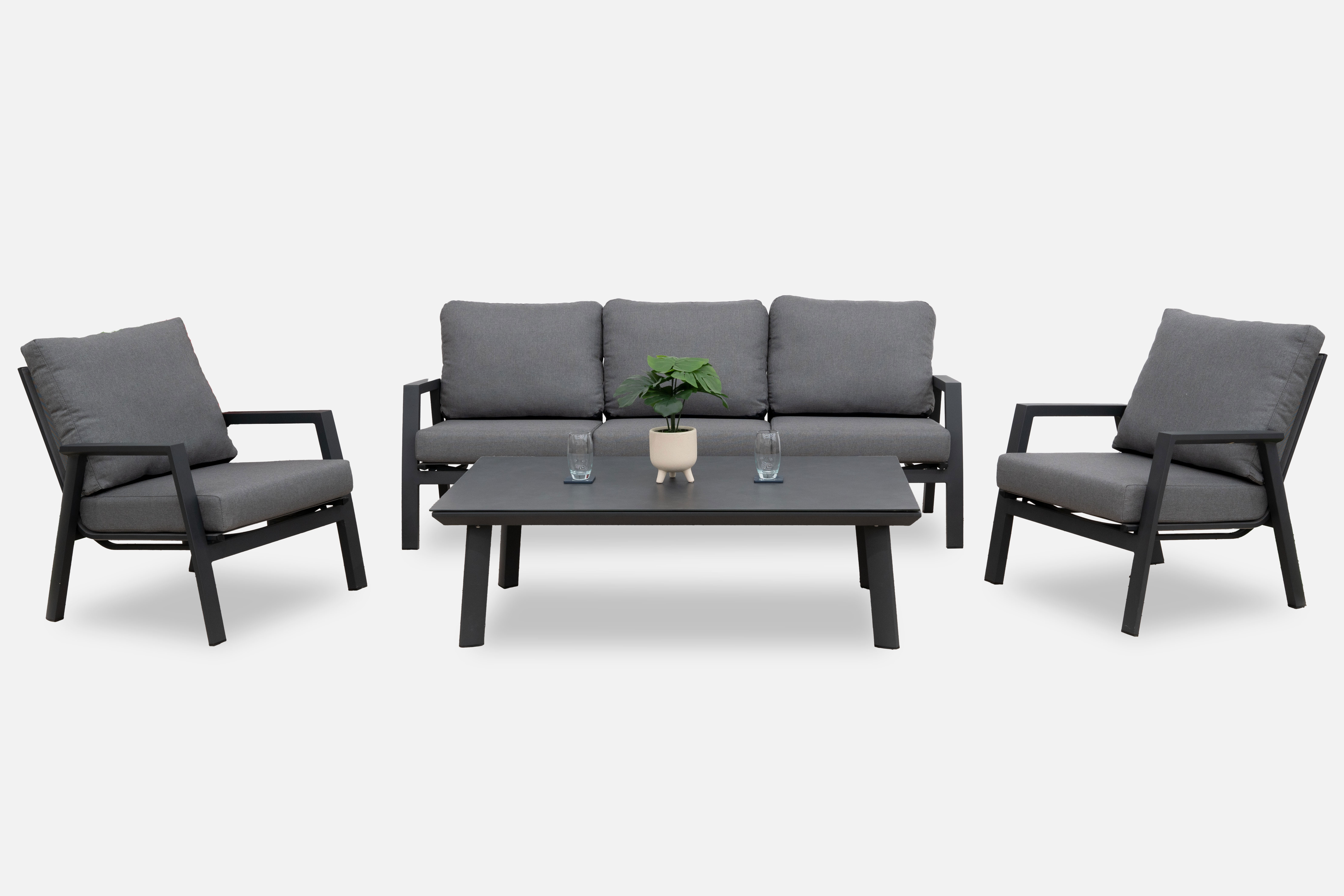 Nova - Zara 3 Seater Sofa Lounging Set with Rectangular Coffee Table thumbnail 2