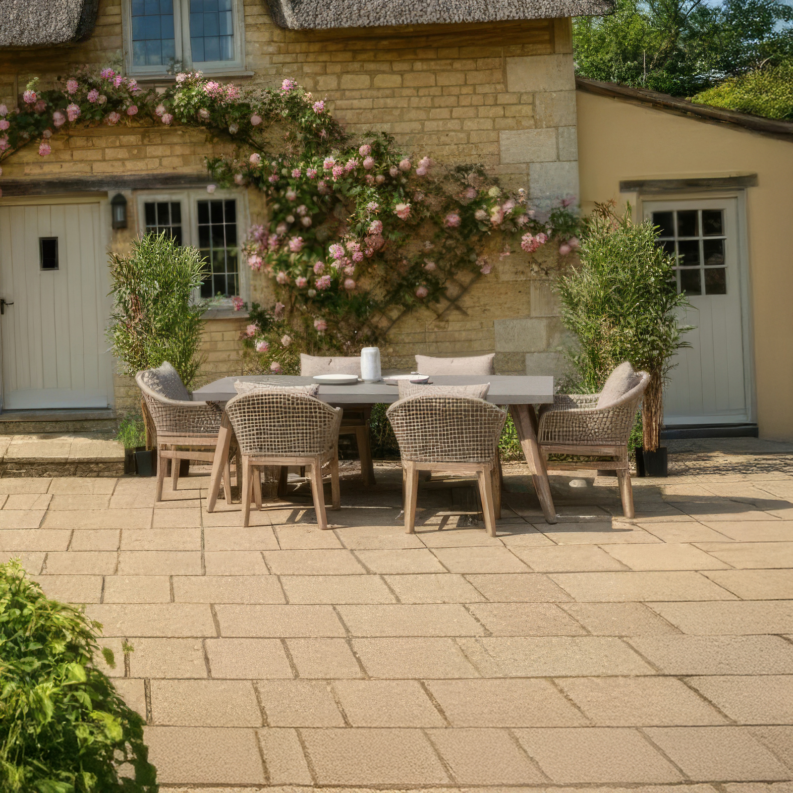 Nova - Summer 6 Seat Dining Set - 2.0m x 0.9m Rectangular Table thumbnail 1