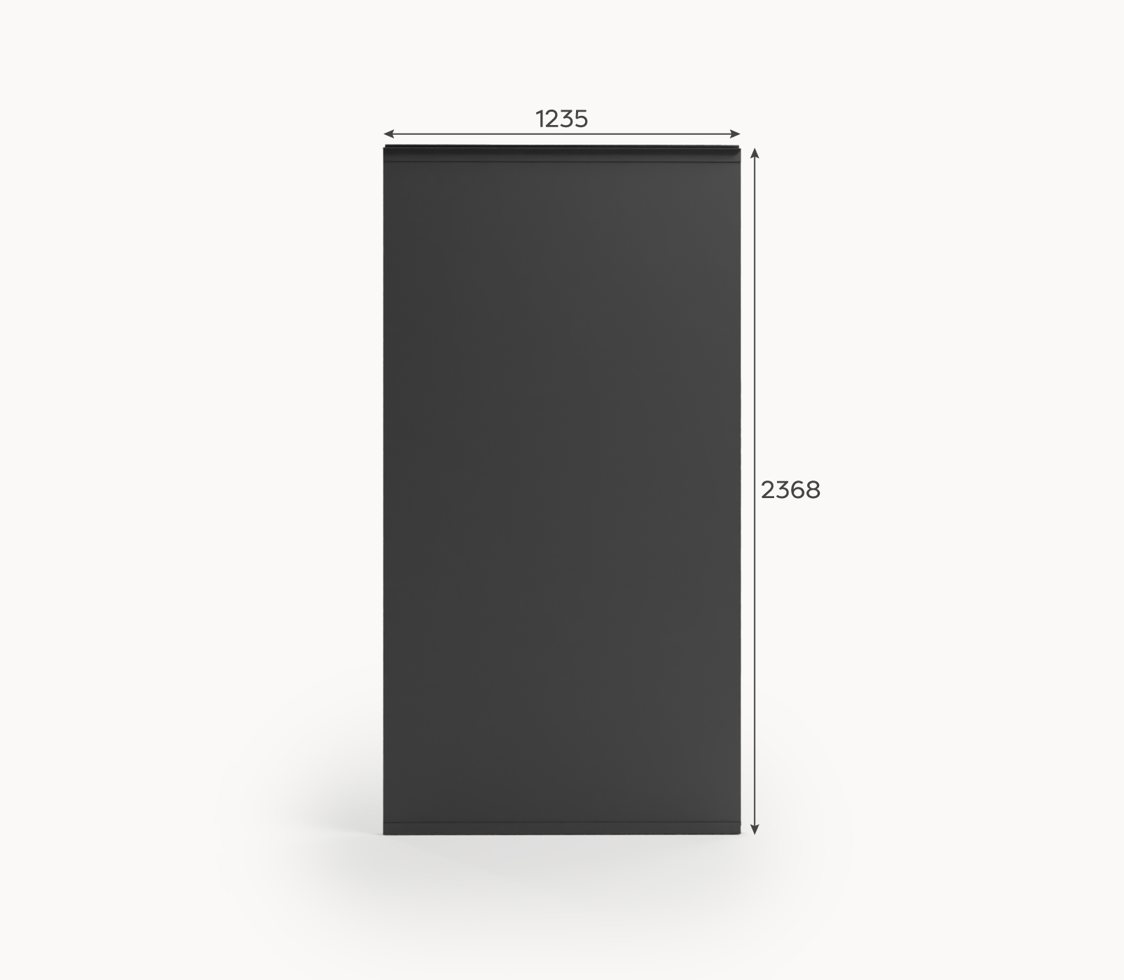 Nova - Titan 1.3M Solid Insulated Side Wall Panel - Grey thumbnail 2