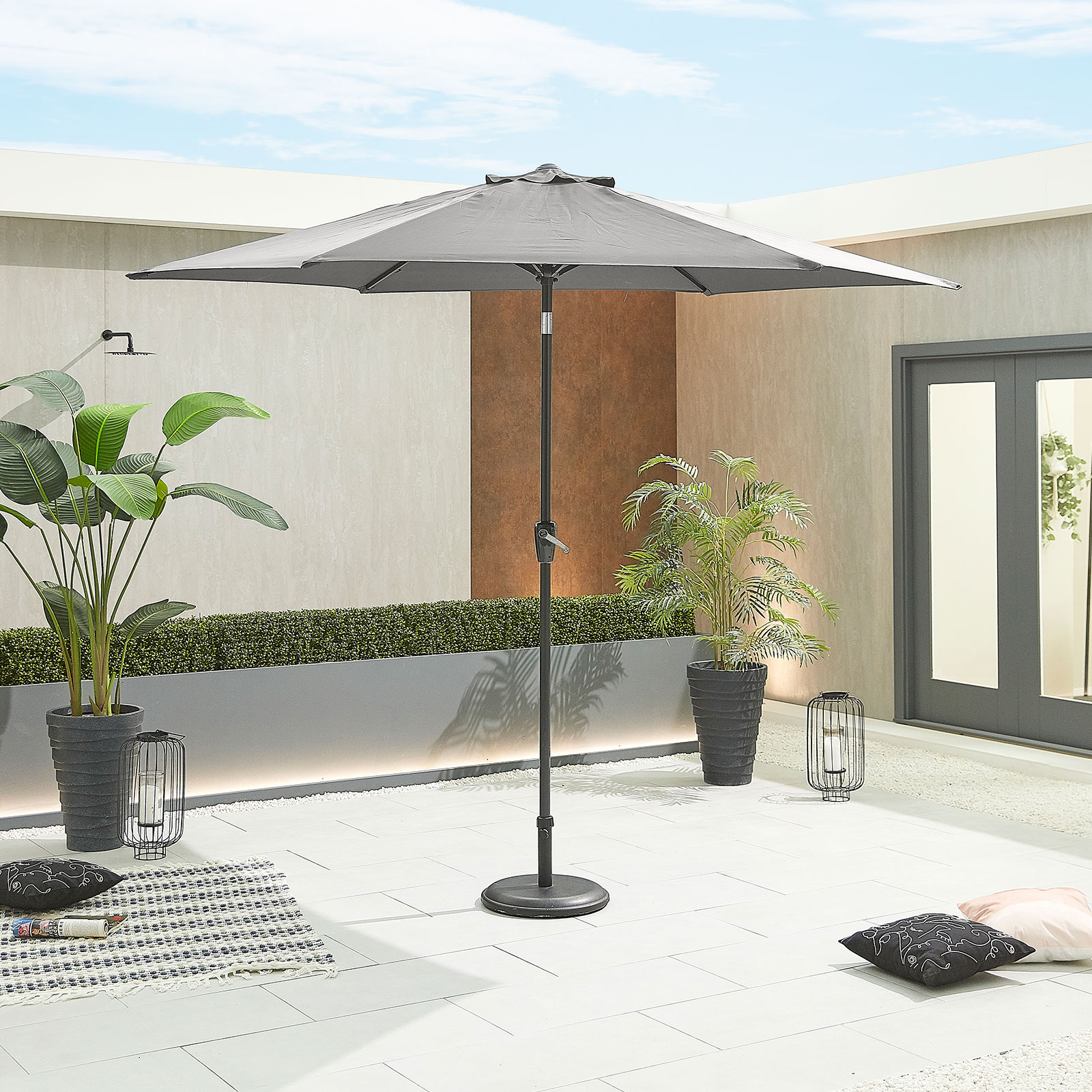 Nova - Antigua Aluminium Parasol - 3m Round - Grey thumbnail 1
