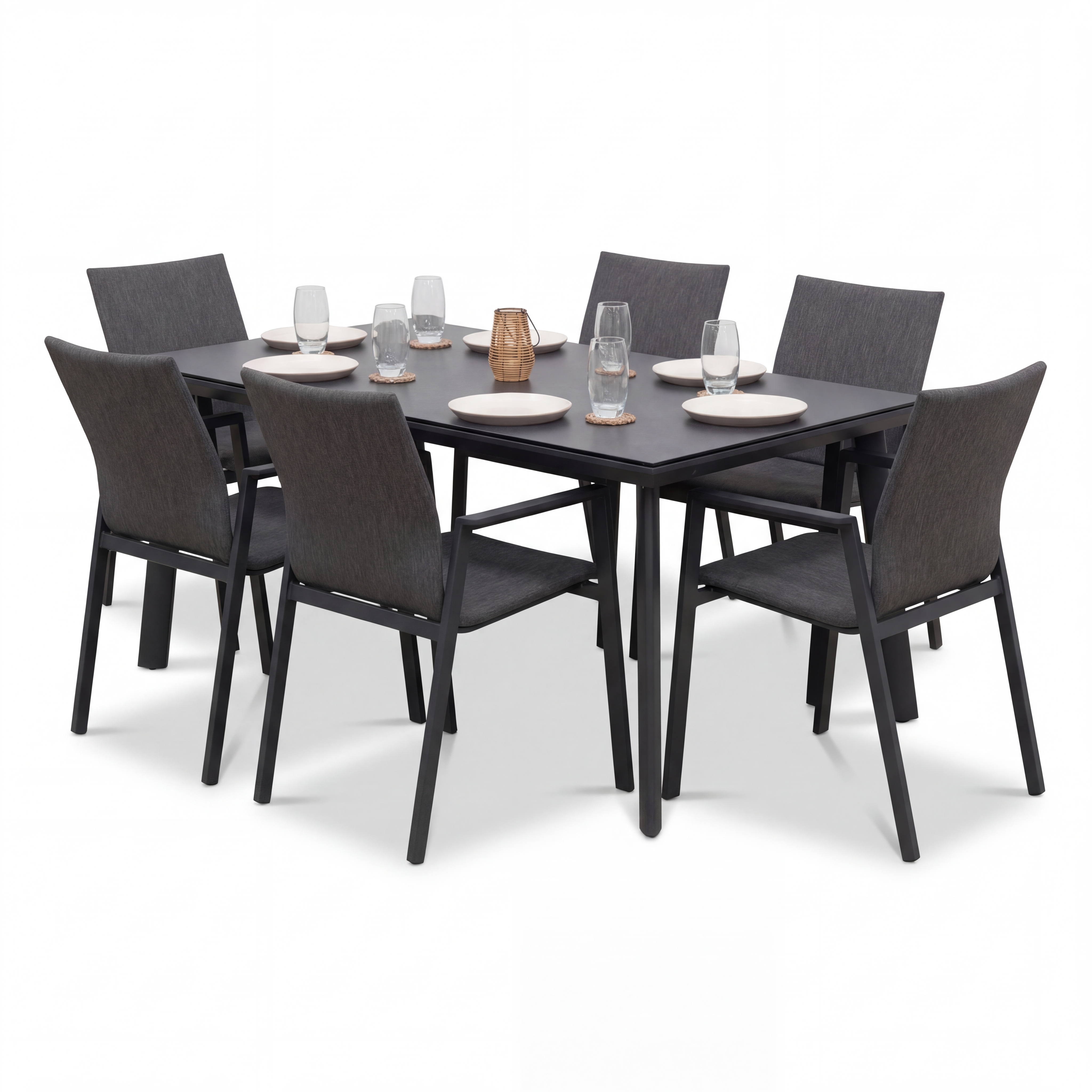Nova - Phoenix 8 Seat Dining Set - 2.0m x 1.0m Rectangular Table thumbnail 4
