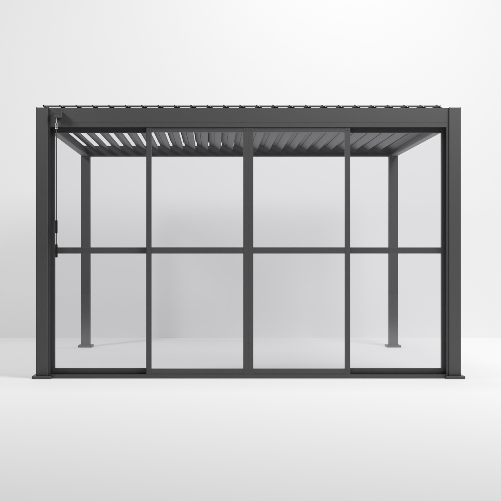 Nova - Titan Clear Sliding Doors - 4m - Grey thumbnail 3