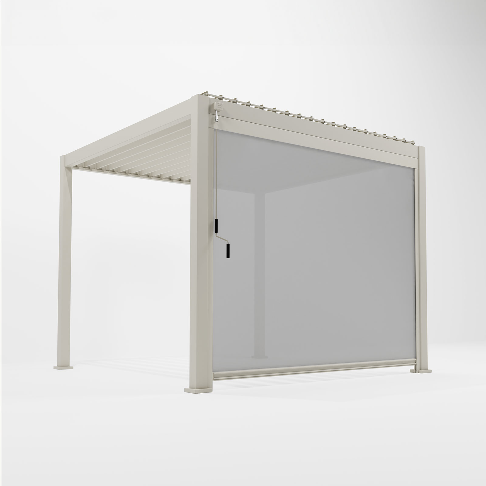 Nova - Pull Down Screen for Titan 3m Pergolas - Pebble thumbnail 3