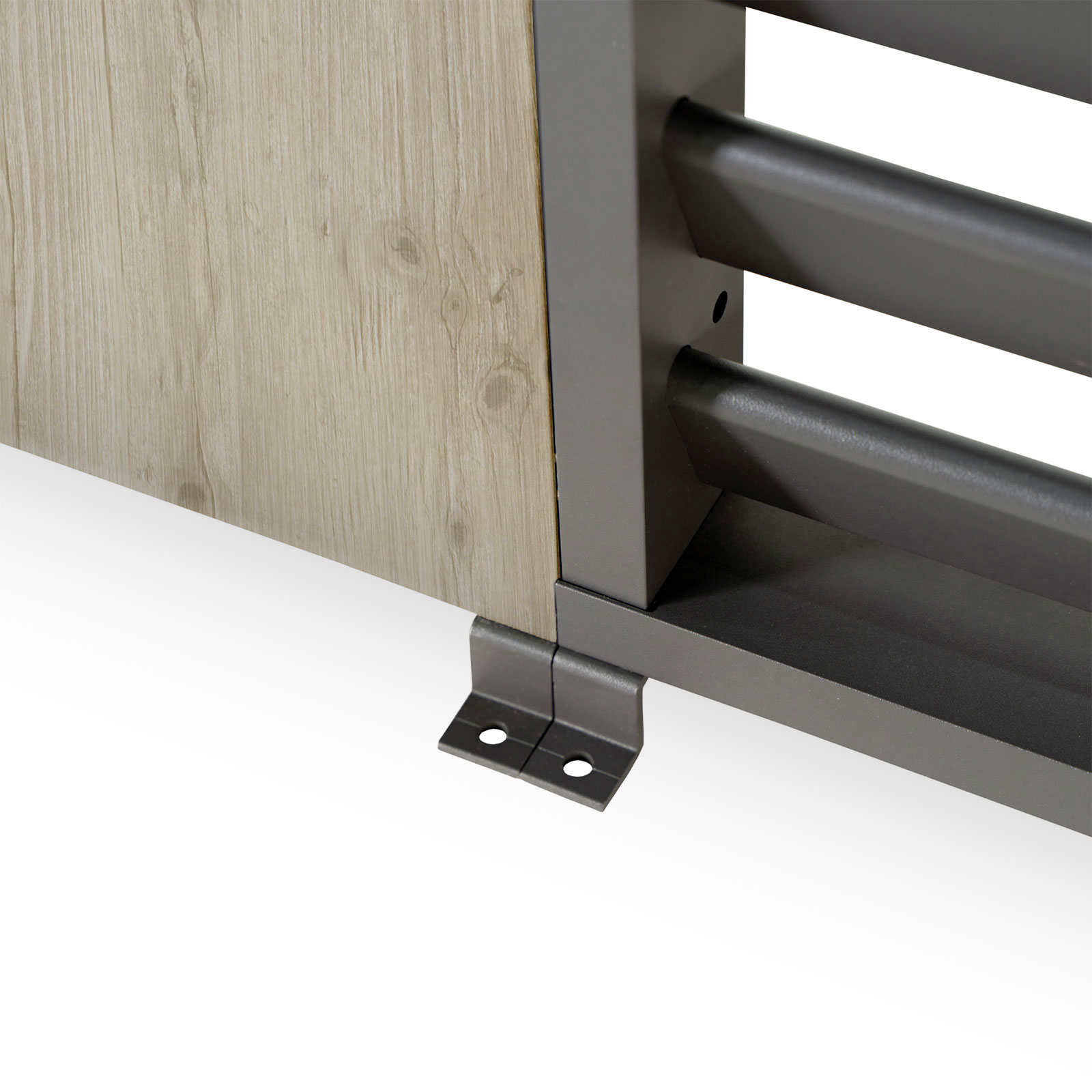 Nova - Titan Aluminium Pergola 31cm Solid Side Wall Panel - Wood Look thumbnail 16