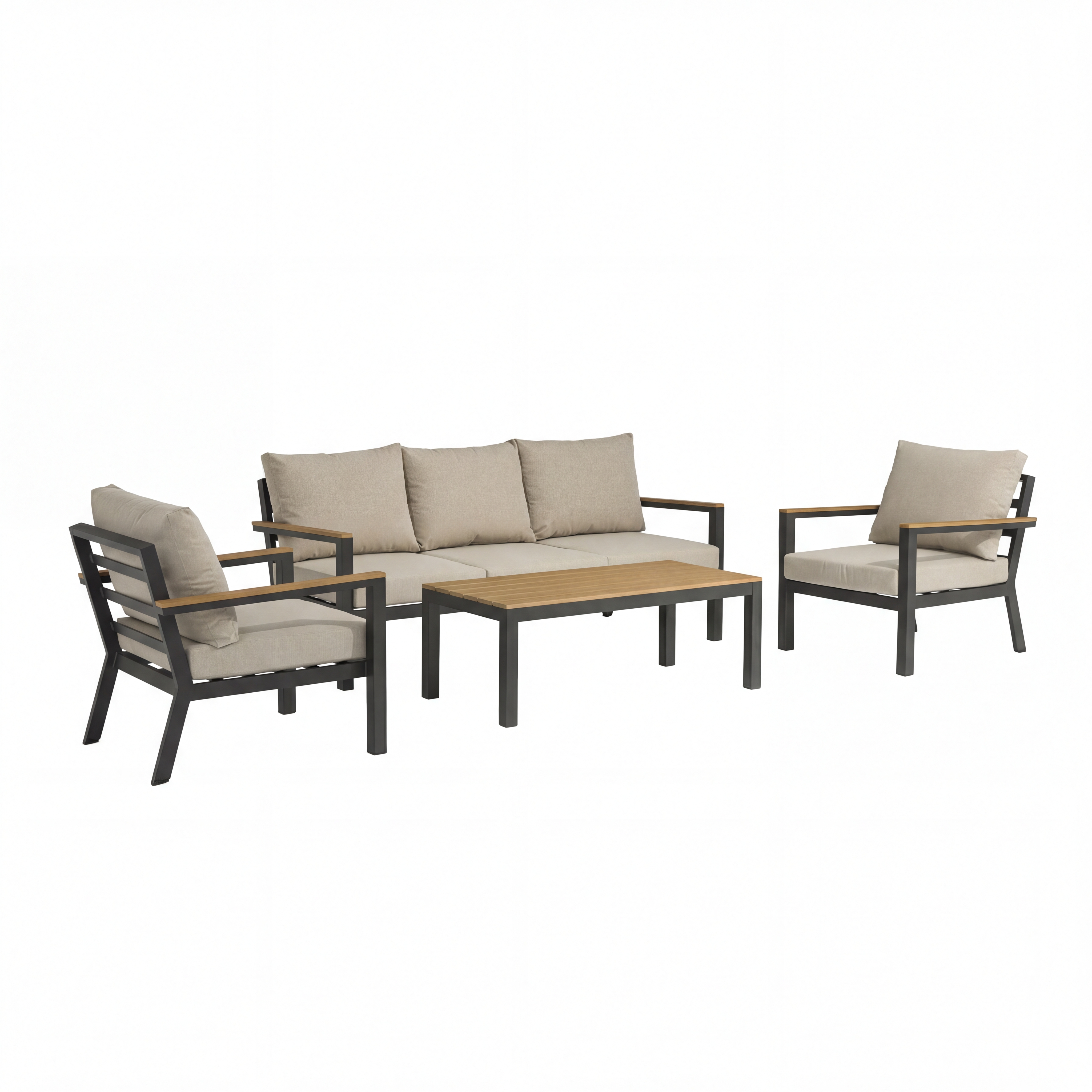 Nova - Heidi 3 Seater Sofa Lounging Set with Rectangular Coffee Table thumbnail 4