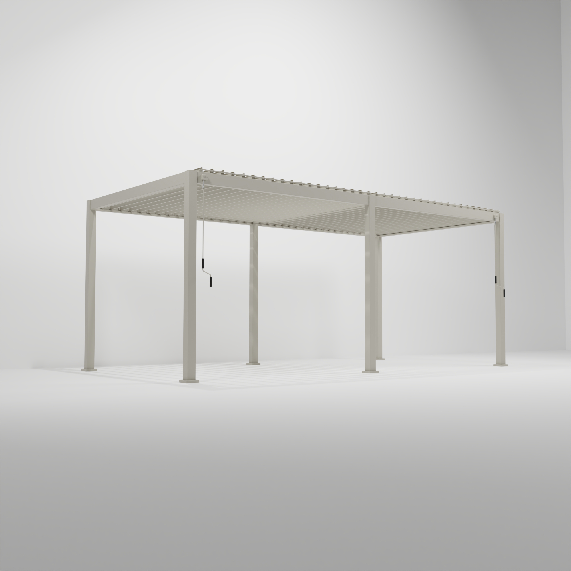 Nova - Titan Freestanding Aluminium Pergola - 6m x 3.6m Rectangular - Pebble thumbnail 2