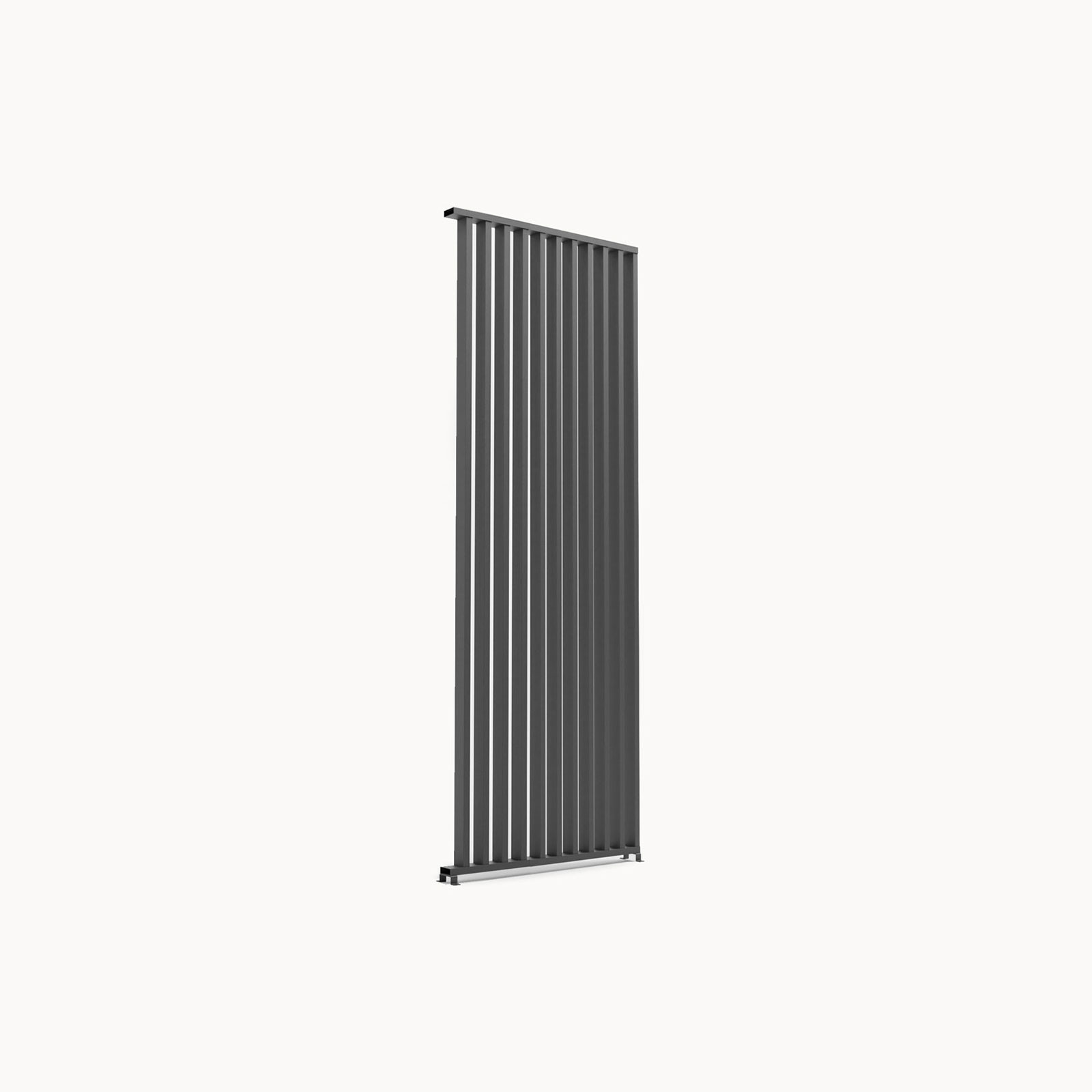 Nova - 1m Vertical Louvre Side Wall Panel - Grey thumbnail 6