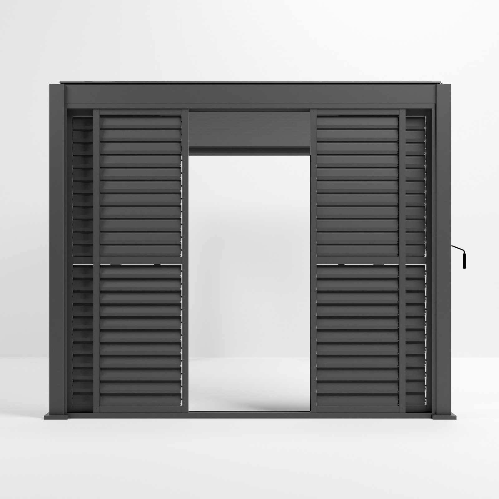 Nova - Titan Louver Sliding Doors - 3m - Grey thumbnail 5